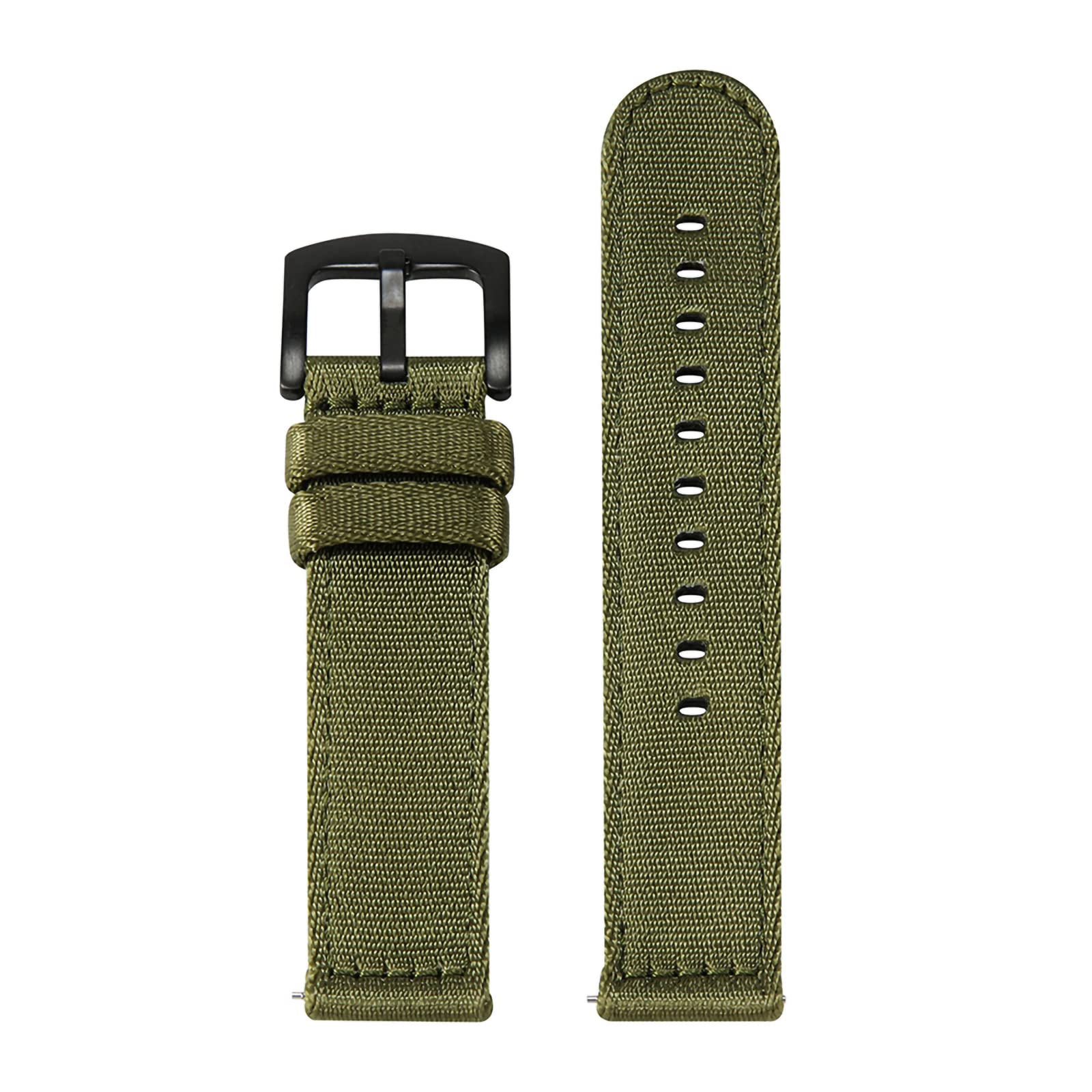 WOUKUP Military Quick Release Nylon Watch Bands - Premium Seat Belt Material Strap 18mm 20mm 22mm - Durable Unisex Watchband for Men & Women - Perfect for Outdoor, Sports & Casual Wear