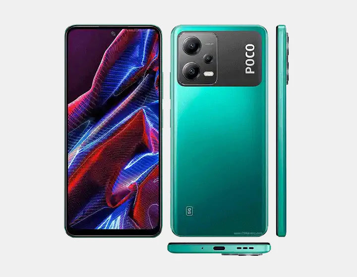 Xiaomi Poco X5 5G Smartphone - 128GB ROM 6GB RAM, Dual SIM GSM Unlocked (Green) - Perfect for Gaming, Streaming & Work on the Go