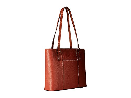 Dooney & Bourke Pebble Grain Small Lexington Tote Handbag for Women - Burnt Orange Leather Purse | Perfect for Work, Travel & Everyday Use