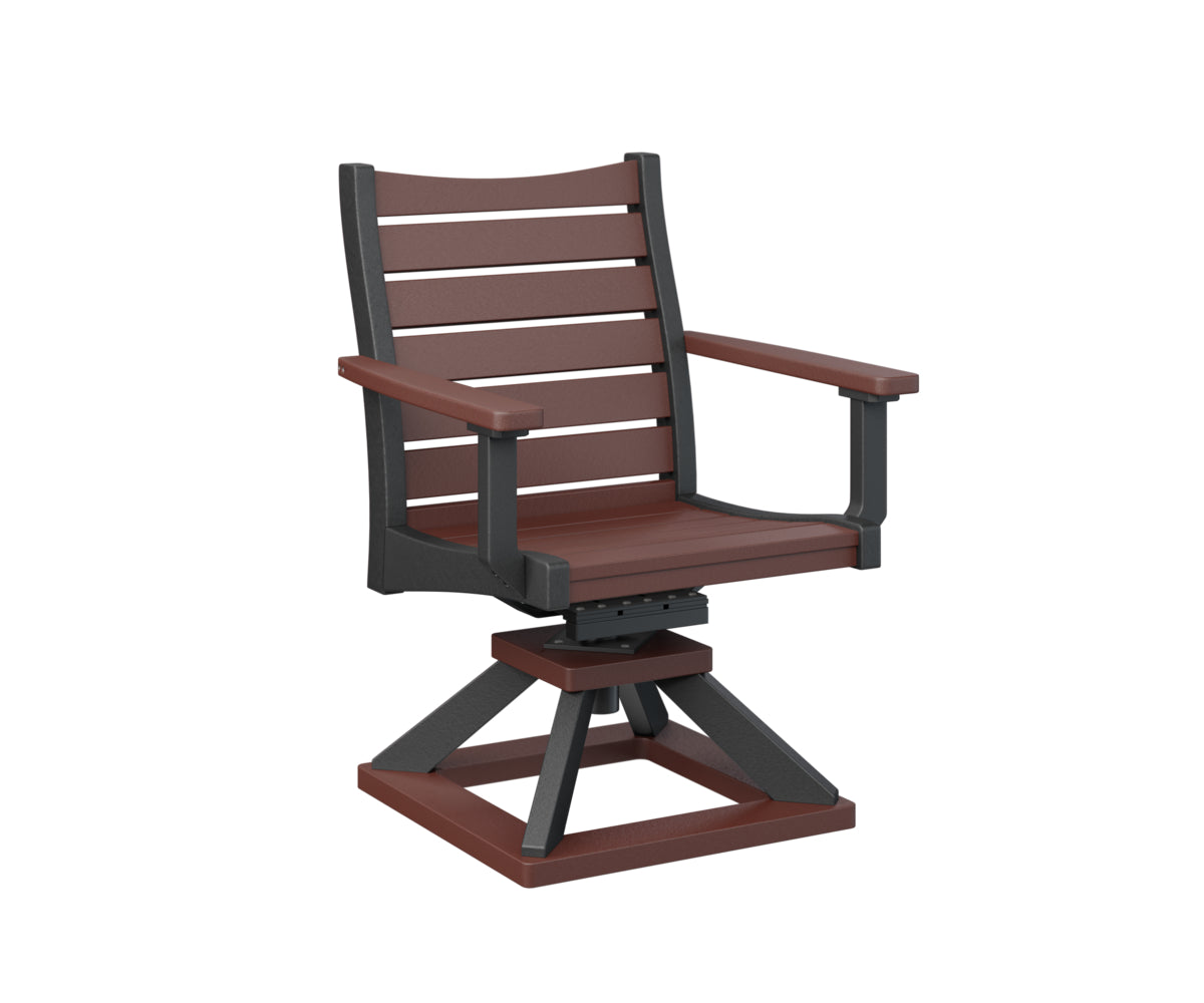 Berlin Gardens Bristol Swivel Rocker Dining Chair - Patio, Garden, Porch & Outdoor Relaxation - Comfortable Rotating Rocking Chair for Dining & Lounging