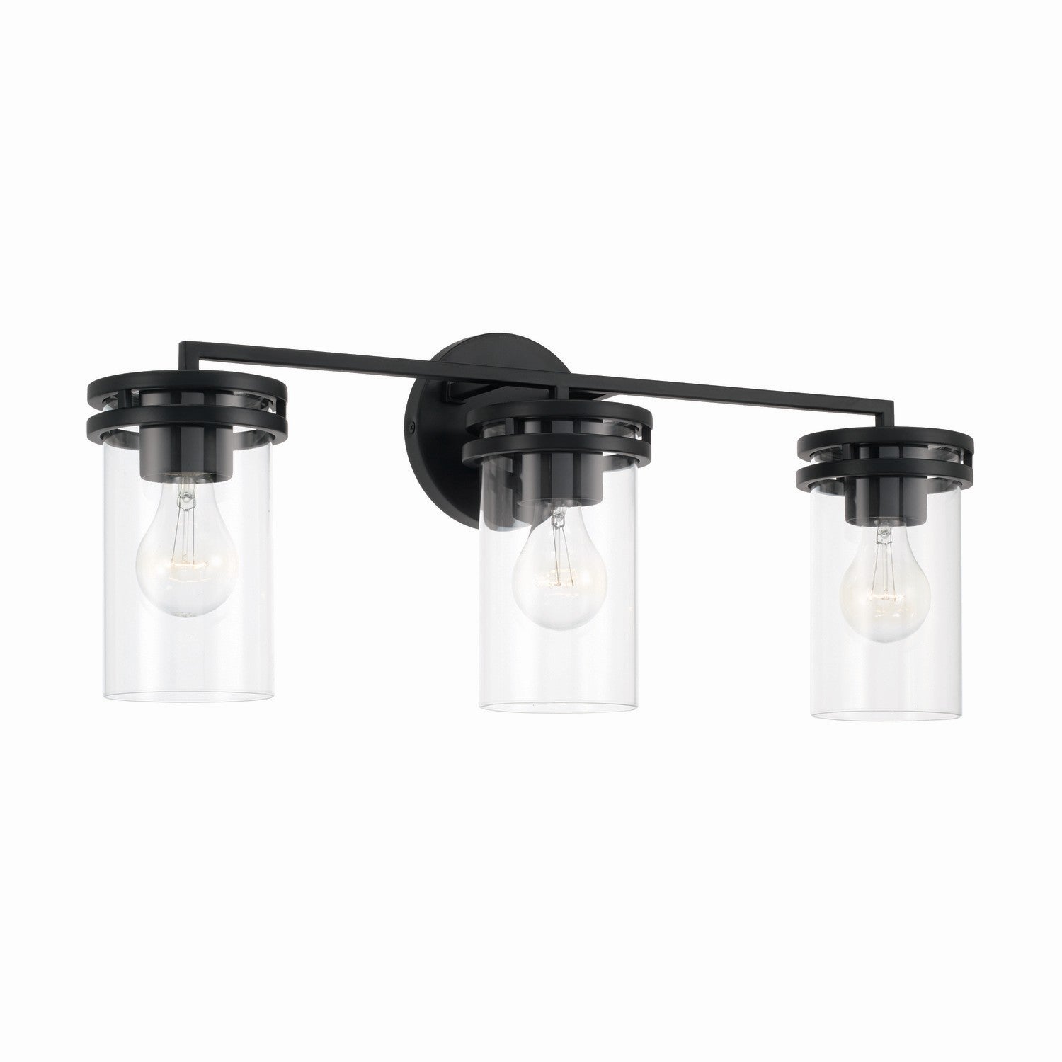Capital Lighting Three Light Vanity - Modern Bathroom Light Fixture for Mirror, Dressing Area & Makeup Station - Perfect for Home, Apartment & Spa Decor