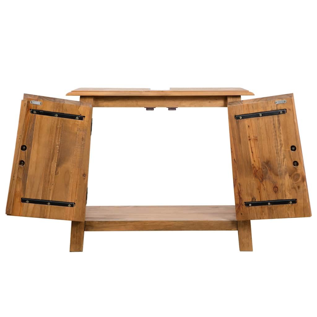 Solid Pinewood Bathroom Furniture Set - Durable & Stylish Vanity Storage for Small Bathrooms, Powder Rooms & Home Decor
