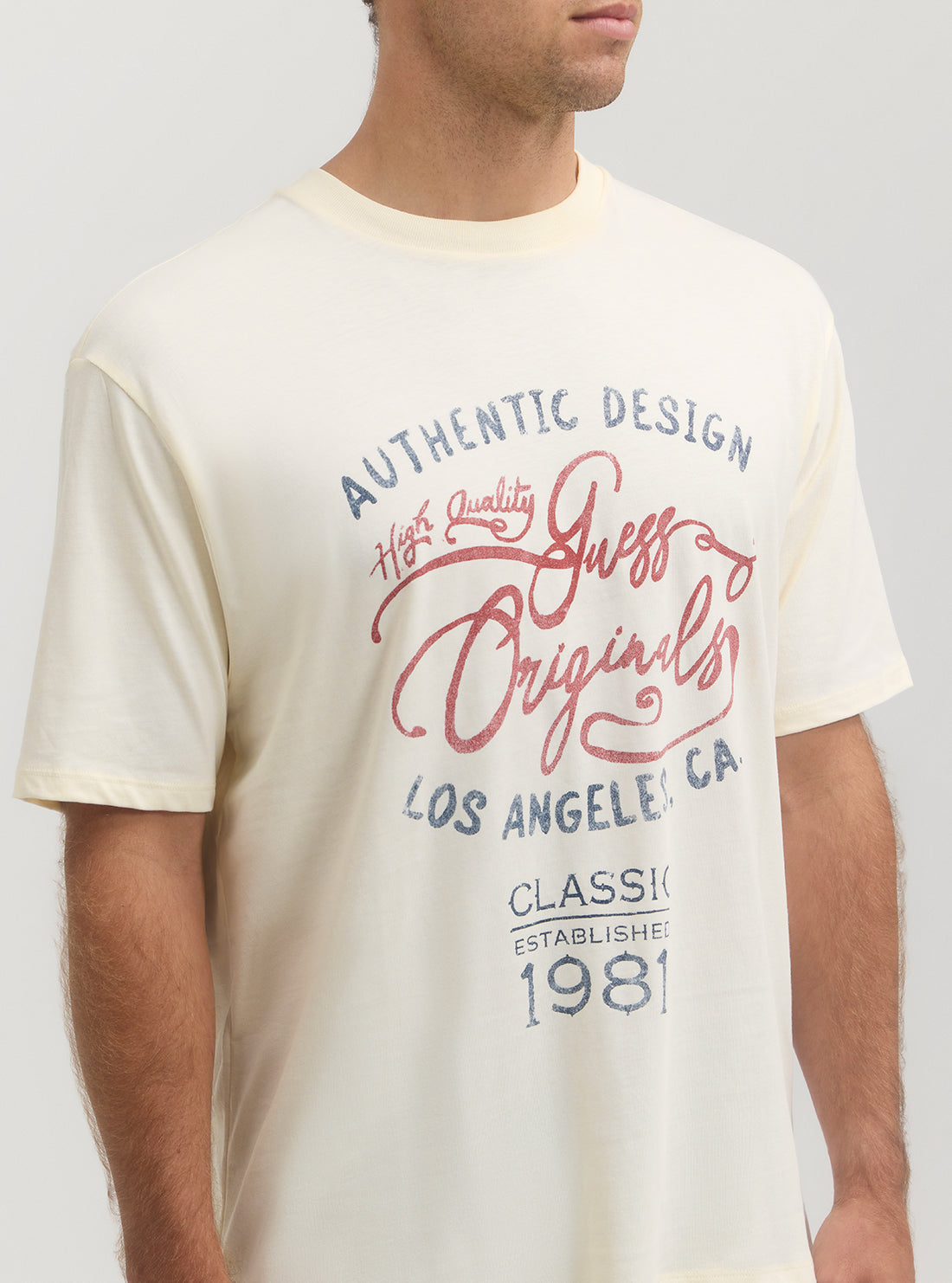 Guess Originals Vintage Graphic Tee - Retro Cotton T-Shirt for Men & Women - Casual Streetwear for Everyday Wear, Concerts & Date Nights