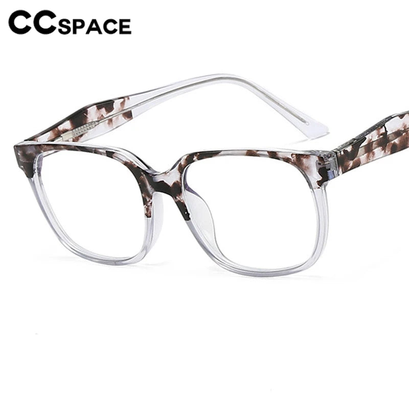 CCspace Women's Full Rim Square Polycarbonate Eyeglasses Frame - Lightweight & Durable Glasses for Women - Perfect for Reading, Working & Daily Wear (Style 301382)