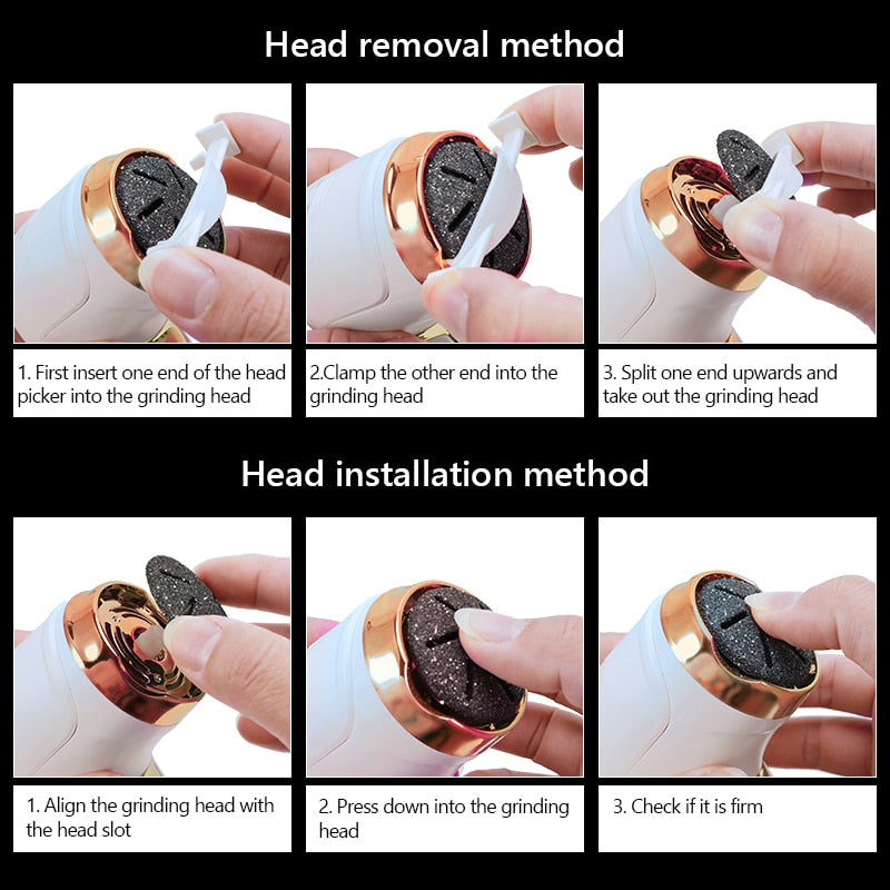 Rechargeable Electric Foot Callus Remover for Smooth Feet - Cordless Pedicure Tool for Dead Skin Removal at Home - Perfect for Dry Cracked Heels & Calluses Care