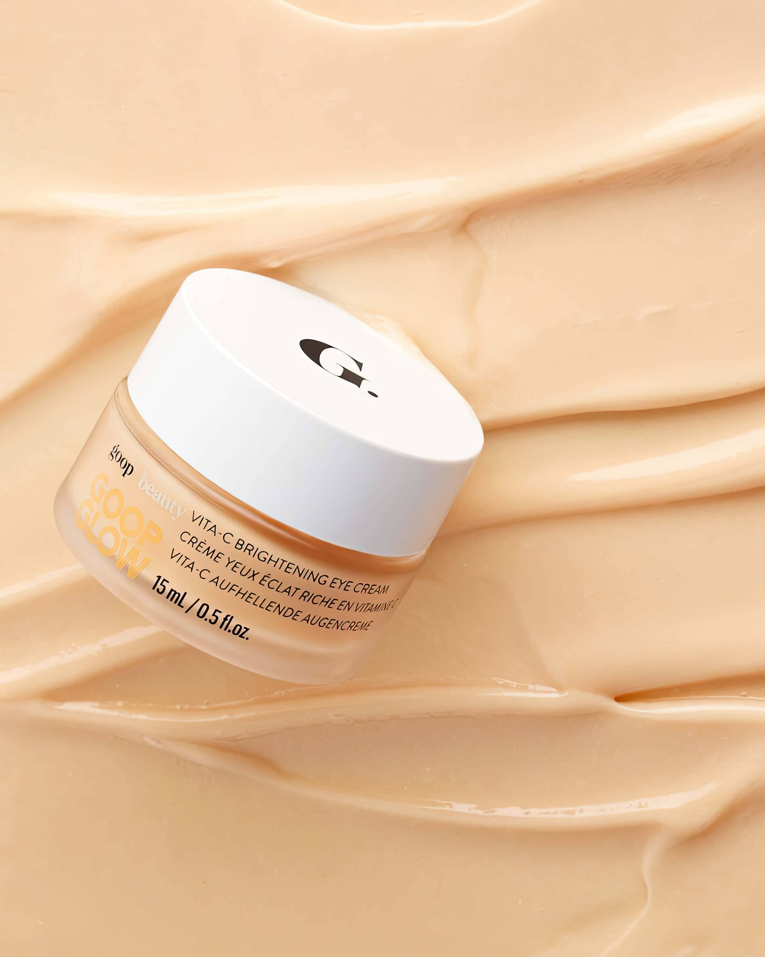 GOOPGLOW Vita C Brightening Eye Cream for Dark Circles & Puffiness – Vitamin C Eye Treatment for Brighter, Youthful Skin – Perfect for Morning & Night Skincare Routine