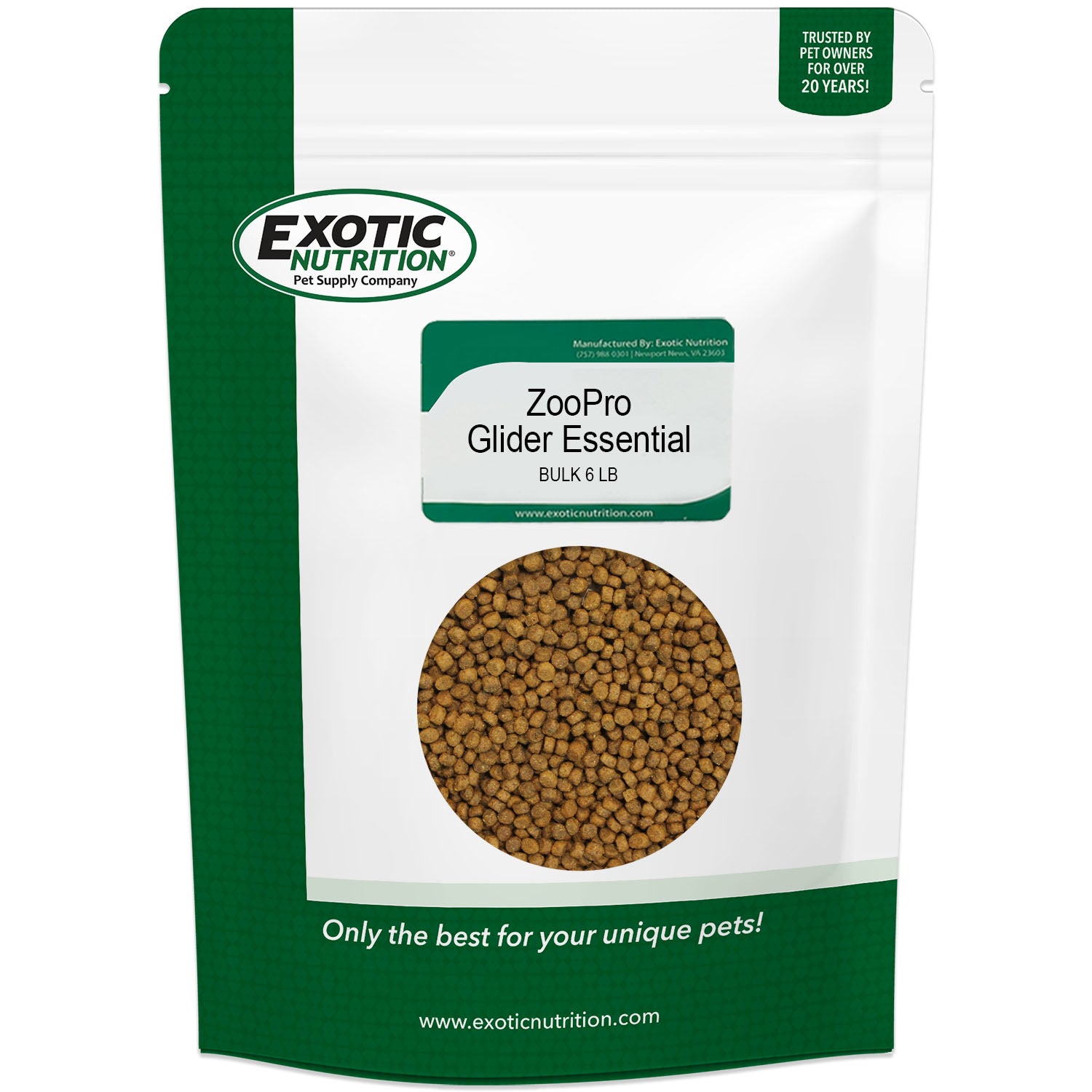 Premium ZooPro Glider Essential Sugar Glider Food - Complete Nutrition for Pet Sugar Gliders - Perfect for Daily Feeding & Treats at Home or Travel