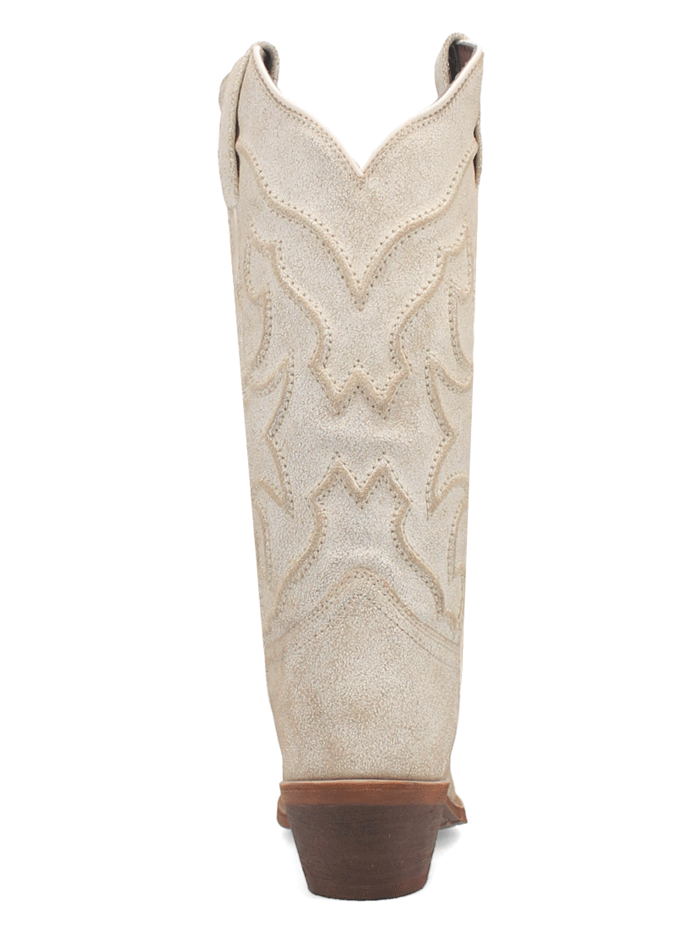 Laredo 52186 Women's REVA Leather Boots in Bone Ivory - Stylish Western Ankle Boots for Casual Wear & Country Outfits