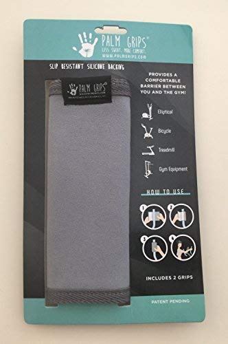 **Palm Grips® - Non-Slip Gym Grips for Weightlifting & Workouts | Soft Microfiber/Chamois with Silicone Backing & Velcro Closure | Machine Washable | Ideal for Dumbbells, Barbells & Cardio Machines**