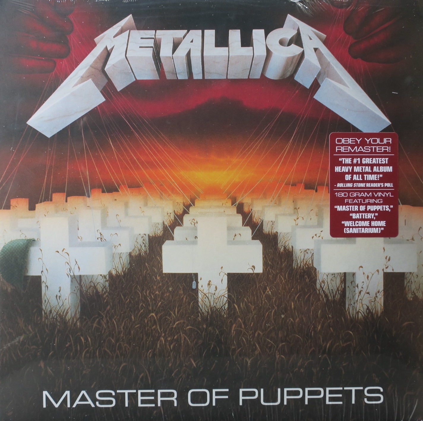 METALLICA 'Master Of Puppets' Remastered 180g Vinyl LP Record | Heavy Metal Music Album | Perfect for Collectors & Audiophiles | Great for Home Listening & Music Gifts
