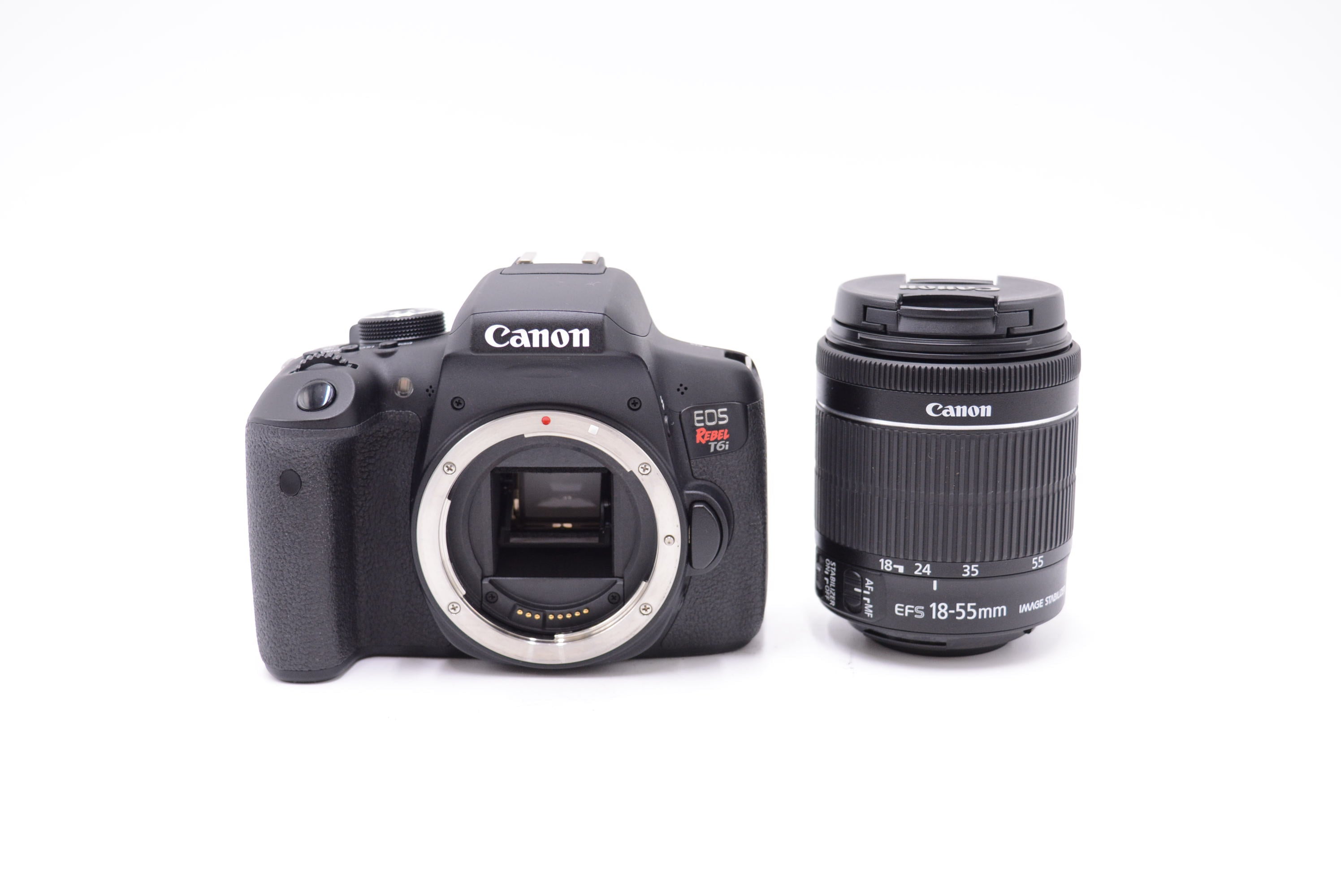 Canon EOS Rebel T6i DSLR Camera with 18-55mm f/3.5-5.6 IS STM Lens + Camera Bag (Used) - Perfect for Travel Photography, Vlogging & Beginner Photographers