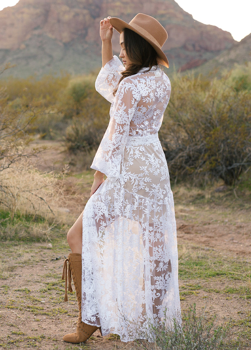 Bellana Ivory Dress for Women - Elegant Flowy Maxi Dress for Weddings, Parties & Special Occasions