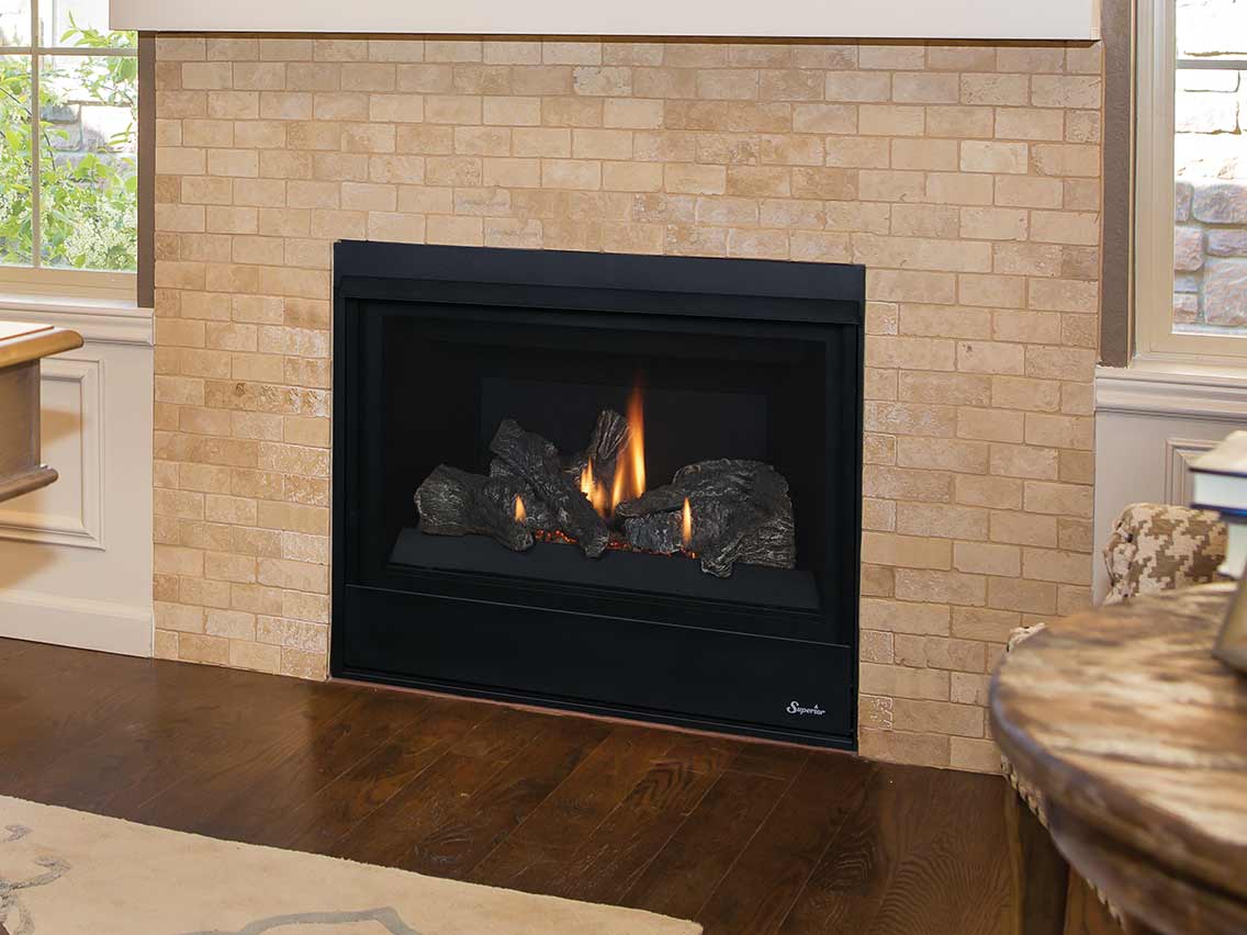 33 Inch Direct Vent Traditional Gas Fireplace - DRT2033 - Perfect for Living Rooms, Bedrooms & Outdoor Spaces