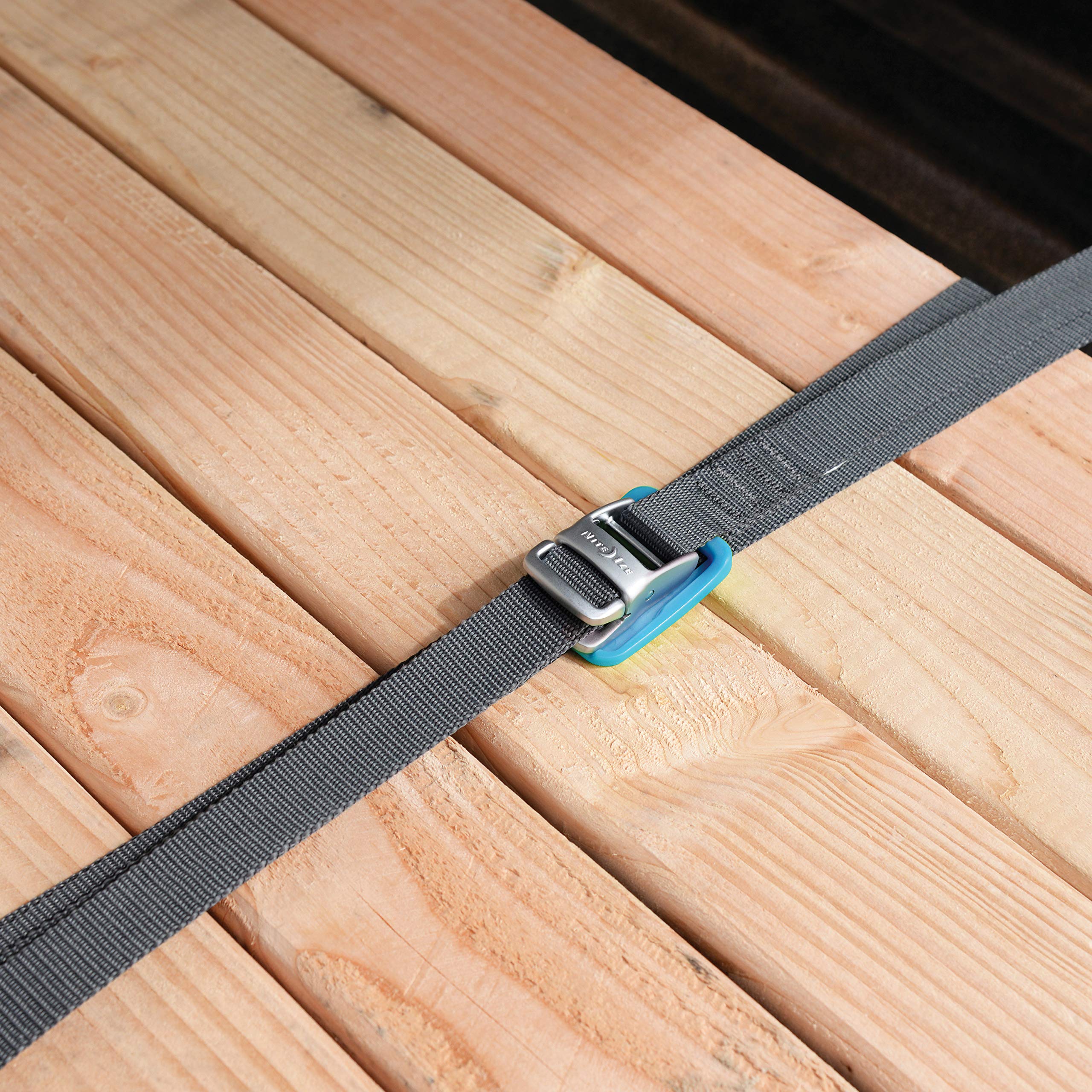 Nite Ize CamJam Tie Down Strap - Heavy Duty Ratchet Straps for Trucks, Cars, Motorcycles & ATVs - Secure Luggage, Cargo & Equipment - 6 ft Blue Pack of 2 - Perfect for Road Trips, Moving & Outdoor Adventures