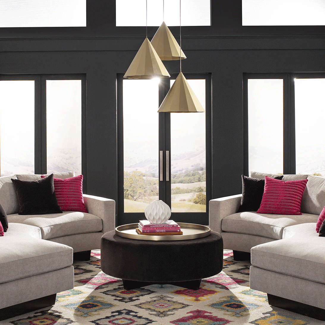 Clip Table Ottoman - Foldable Side Table with Storage for Small Spaces | Perfect for Living Room, Bedroom, or Office Use