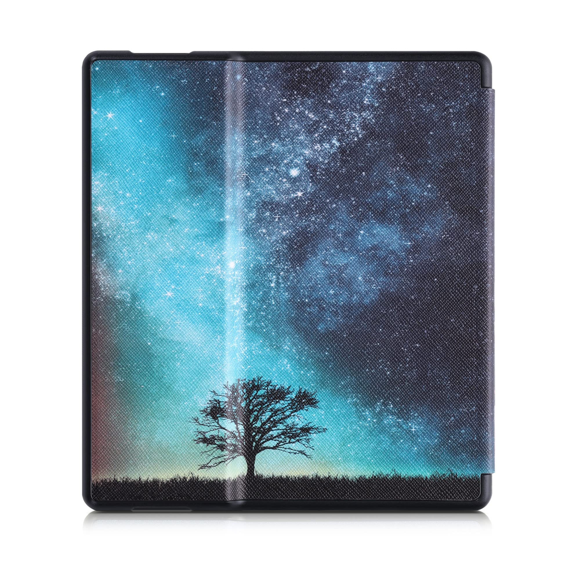 Premium Kindle Oasis 10th Gen Case - Slim Protective Cover for Amazon Kindle Oasis 10th Generation (2019 Release) - Cosmic Nature Blue/Grey/Black Design - Perfect for Reading, Travel & Daily Use