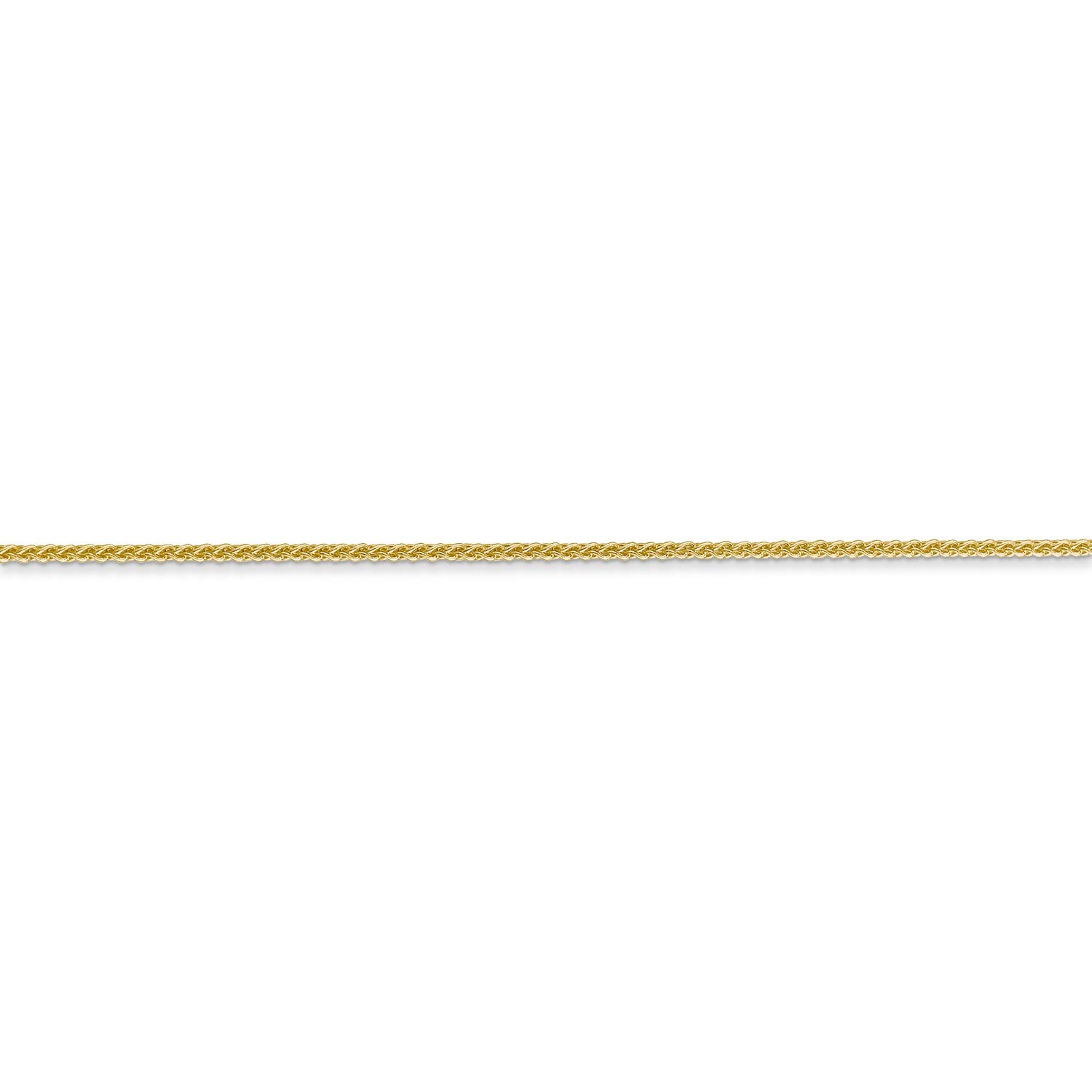 14K Yellow Gold Spiga Wheat Chain Necklace, Bracelet or Anklet - Dainty Jewelry for Women, Gift for Her - Perfect for Everyday Wear, Special Occasions & Layering