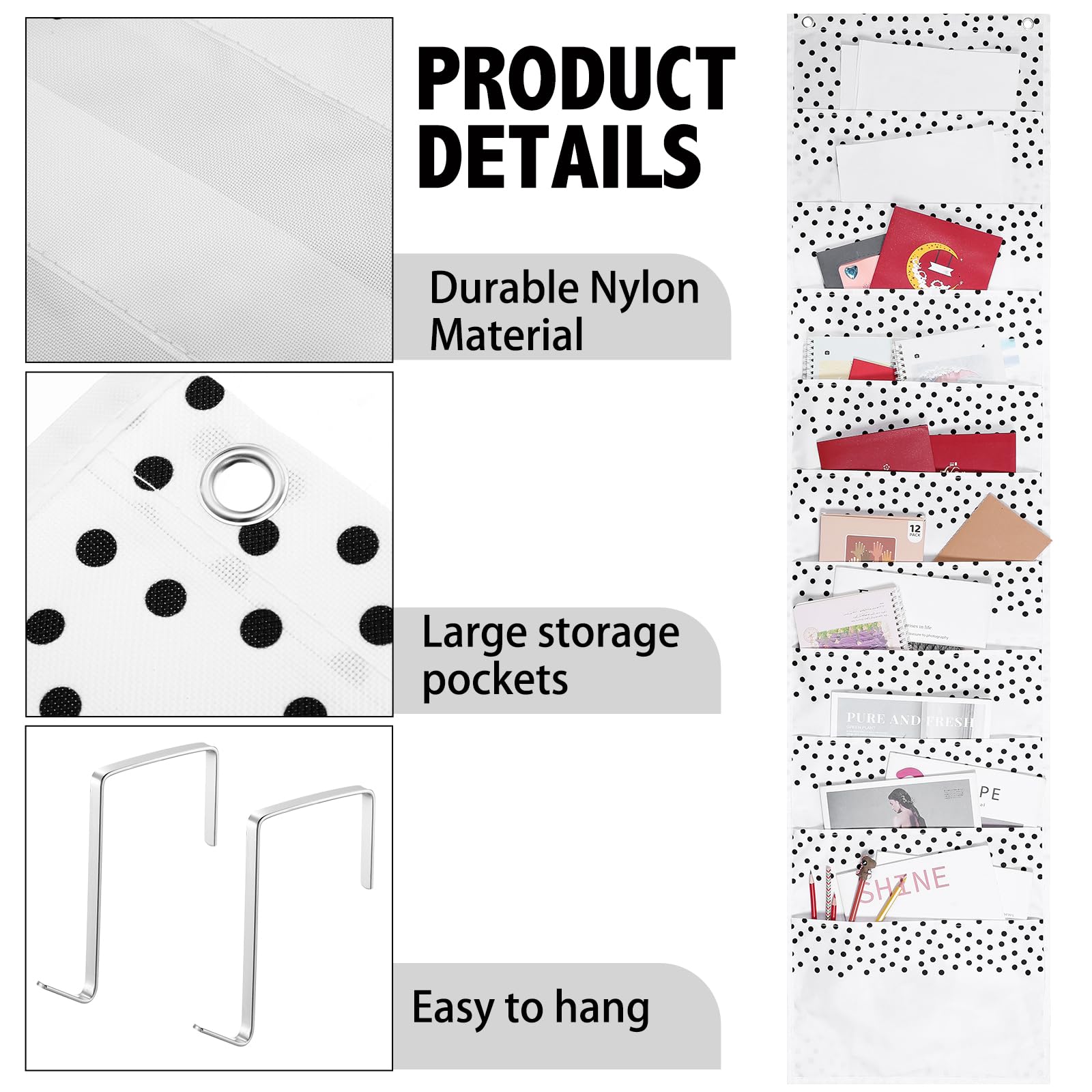 10-Pocket Wall Hanging File Organizer - 58