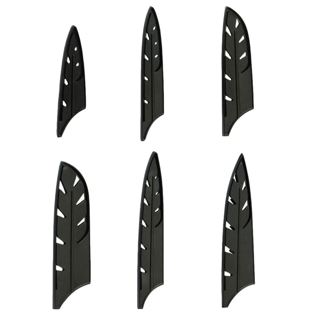 10-Piece Steel Chef Knife Protectors Set - Plastic Blade Guards, Cutter Sleeves & Scabbards for Kitchen Knives | Safe Storage & Organization for Professional & Home Kitchens