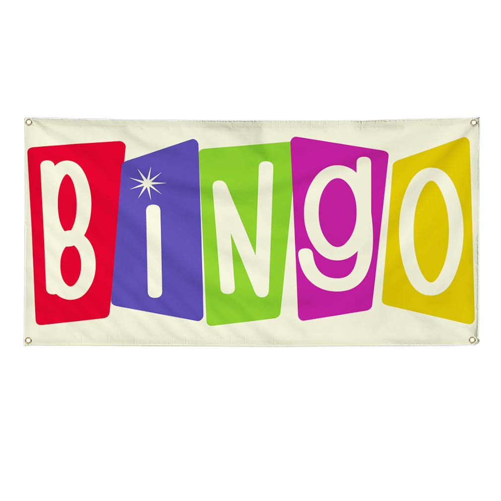 Vinyl Banner - Multiple Sizes (60x144 Inches) | Weatherproof Outdoor Advertising Sign with 10 Grommets | Perfect for Bingo Events, Business Promotion, Yard Sales & Industrial Use | Durable for All Weather Conditions
