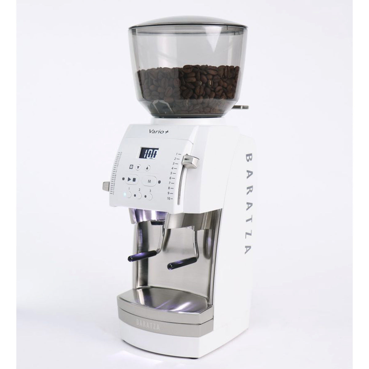 Baratza Vario+ Flat Ceramic Burr Coffee Grinder - Professional Espresso & Drip Coffee Maker, 120V White - Perfect for Home Baristas & Specialty Coffee Shops
