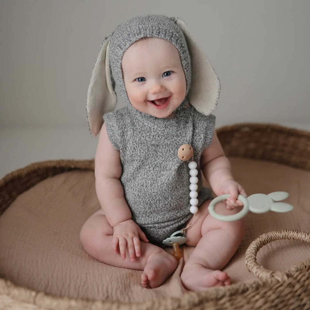 Mushie Animal Teether - BPA-Free Baby Teething Toy for Soothing Sore Gums - Perfect for Infants & Toddlers at Home or On-the-Go