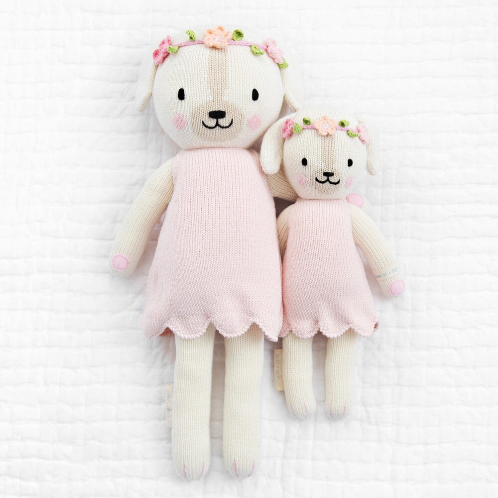 Cuddle + Kind Charlotte the Dog - Handmade Knit Doll for Kids | Perfect Gift for Birthdays, Christmas & Cuddle Time | Soft & Safe Plush Toy for Babies & Toddlers