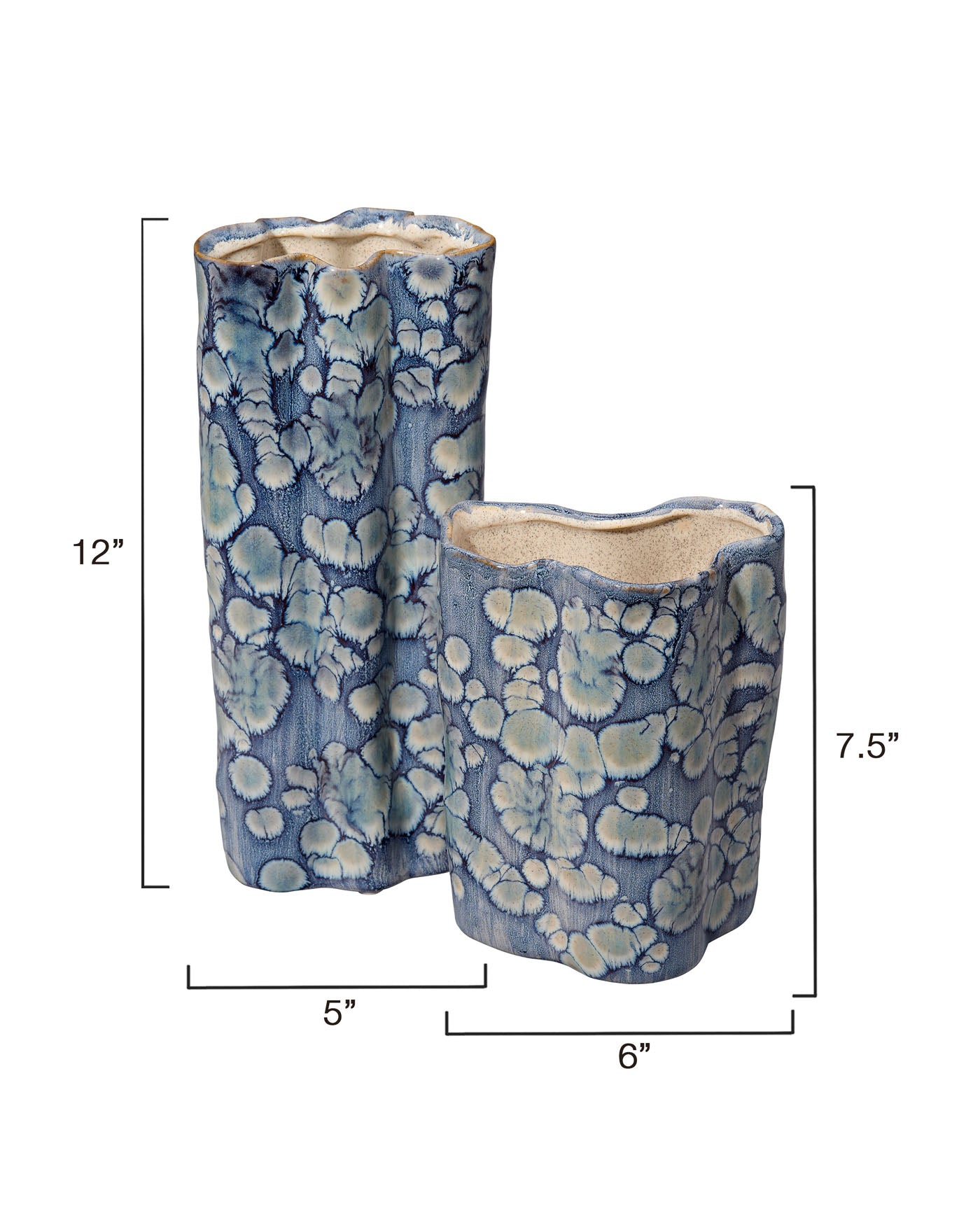 Elegant Cloud Vase Set - Modern Home Decor for Living Room, Bedroom & Office - Perfect for Flowers, Artificial Plants & Centerpieces