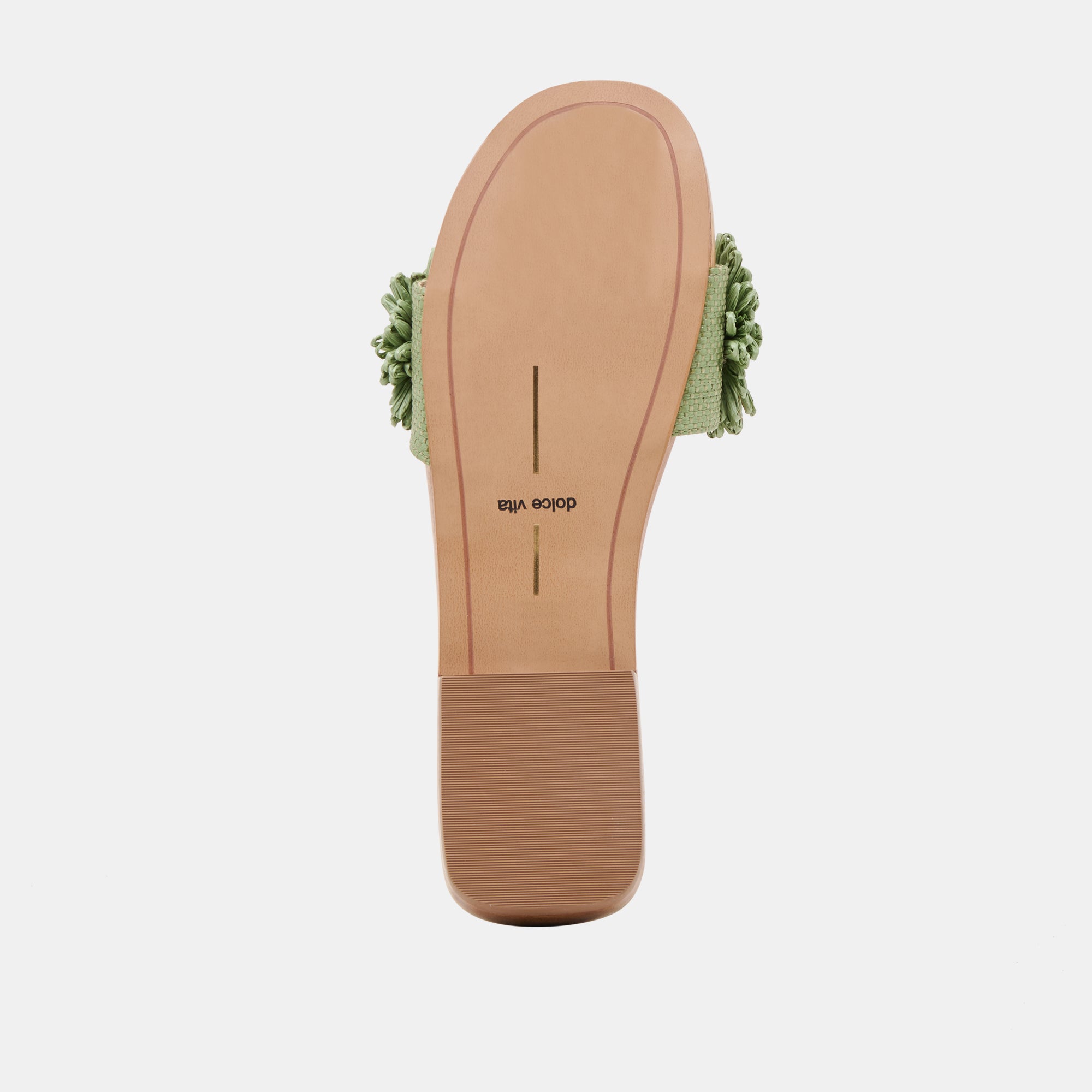 ARIENA Women's Floral Raffia Sandals - Comfortable Jade Green Beach Sandals for Summer, Vacation, and Outdoor Activities