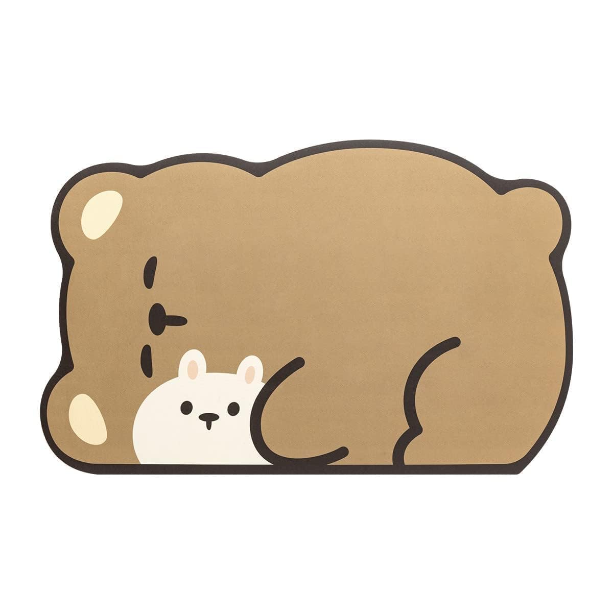 Cute Animal Bath Rug - Super Absorbent & Quick Dry Bathroom Mat, Non-Slip Soft Floor Mat for Bathroom & Kitchen, 15.7