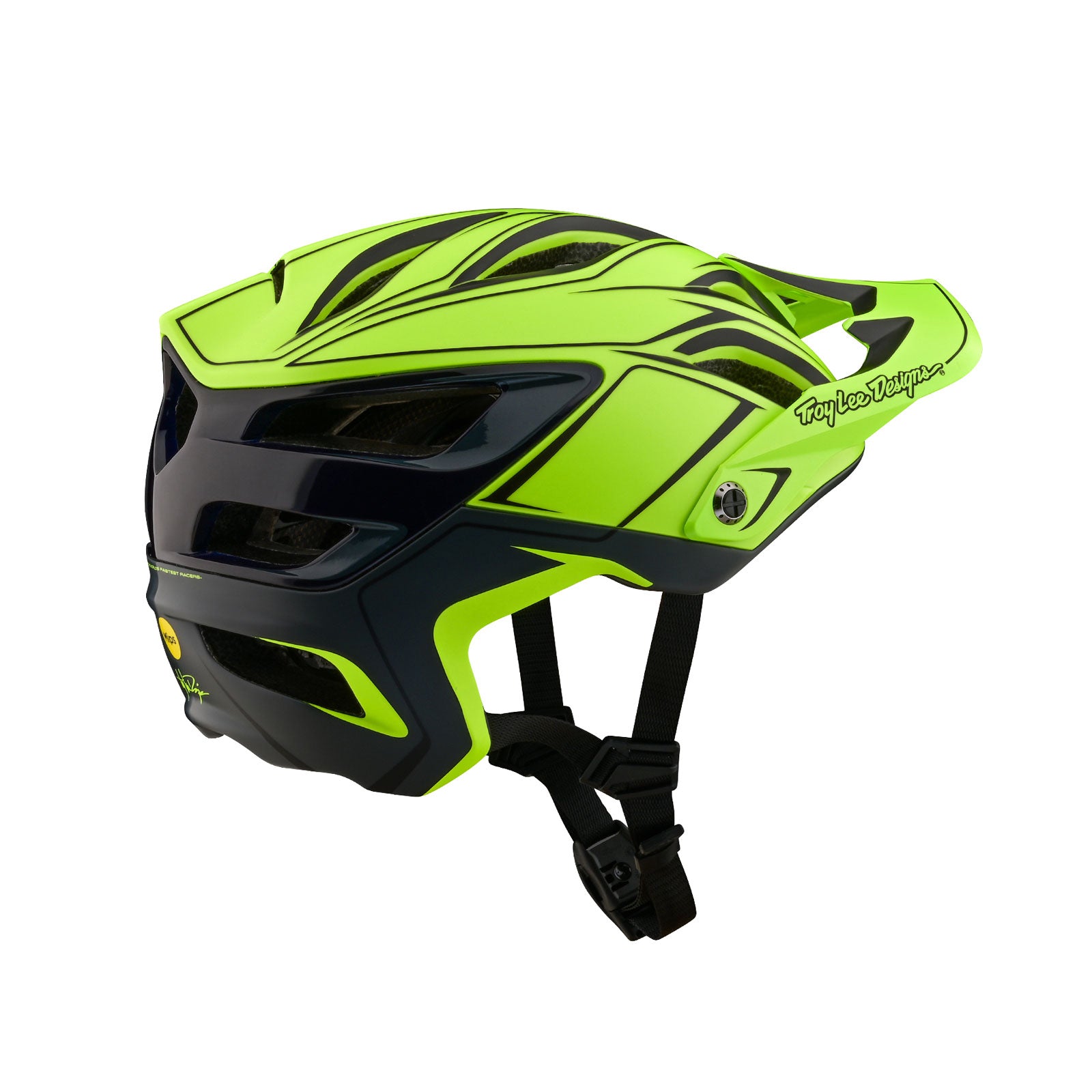 A3 Bike Helmet with MIPS Technology - Uno Pinstripe Yellow Design for Cycling Safety | Perfect for Road Biking, Mountain Biking & Commuting
