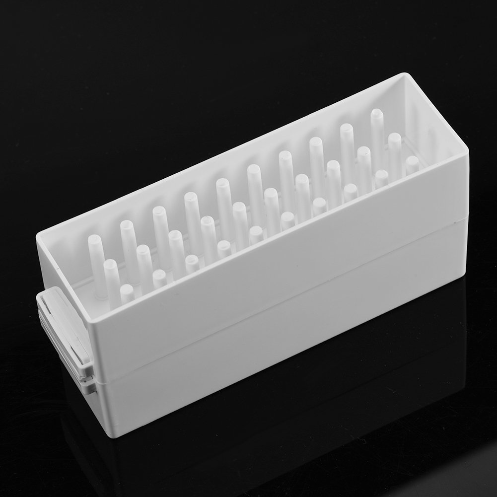 30 Holes Nail Drill Bit Holder with Dust-Proof Cover - Professional Manicure Tool Organizer for Nail Artists & Salons - Perfect for Nail Drill Storage, Display & Travel Case