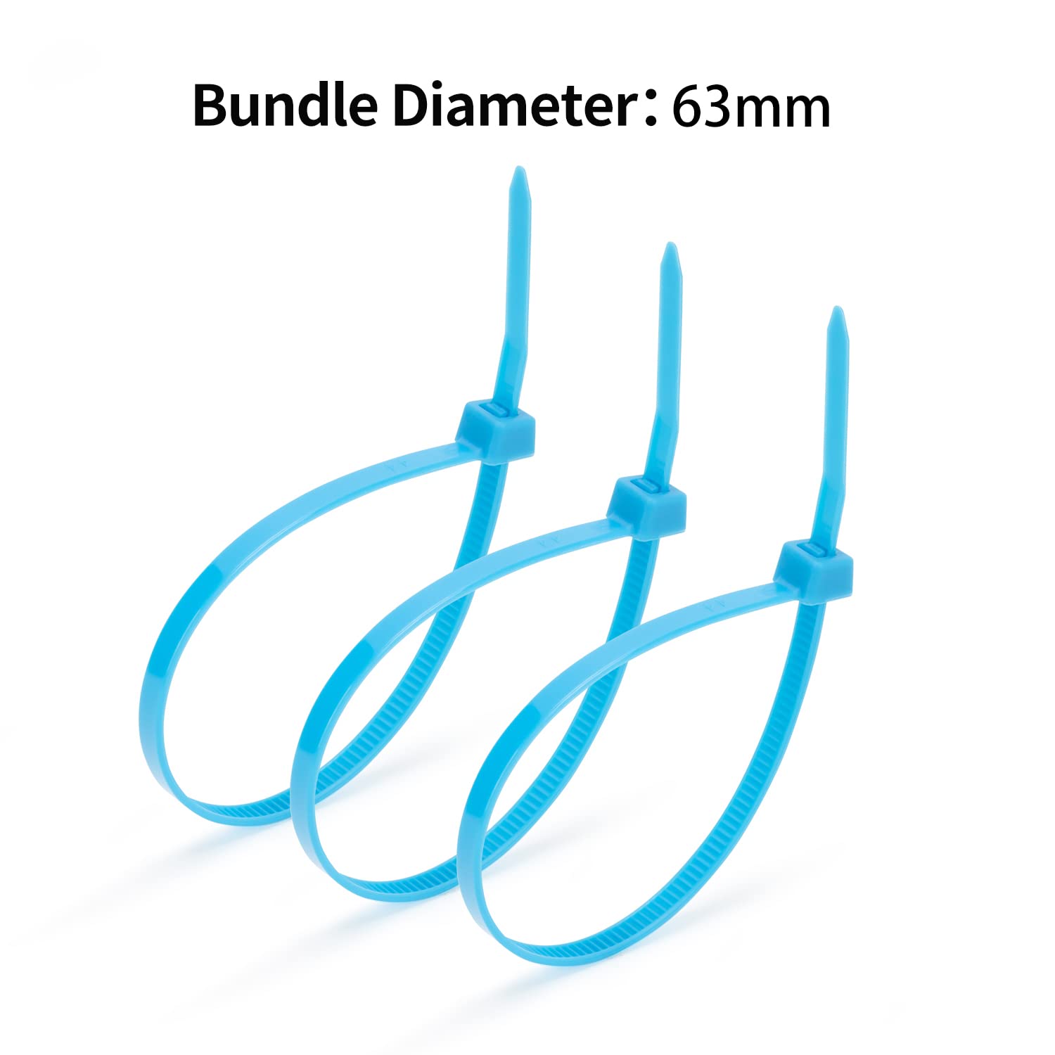 XINGO 100-Pack 10-Inch Heavy Duty Cable Zip Ties - 120 lbs Tensile Strength, Self-Locking Plastic Wire Ties for Indoor & Outdoor Use (White) - Perfect for Organizing Cables, Bundling Wires, and Securing Items in Home, Office, or Garden
