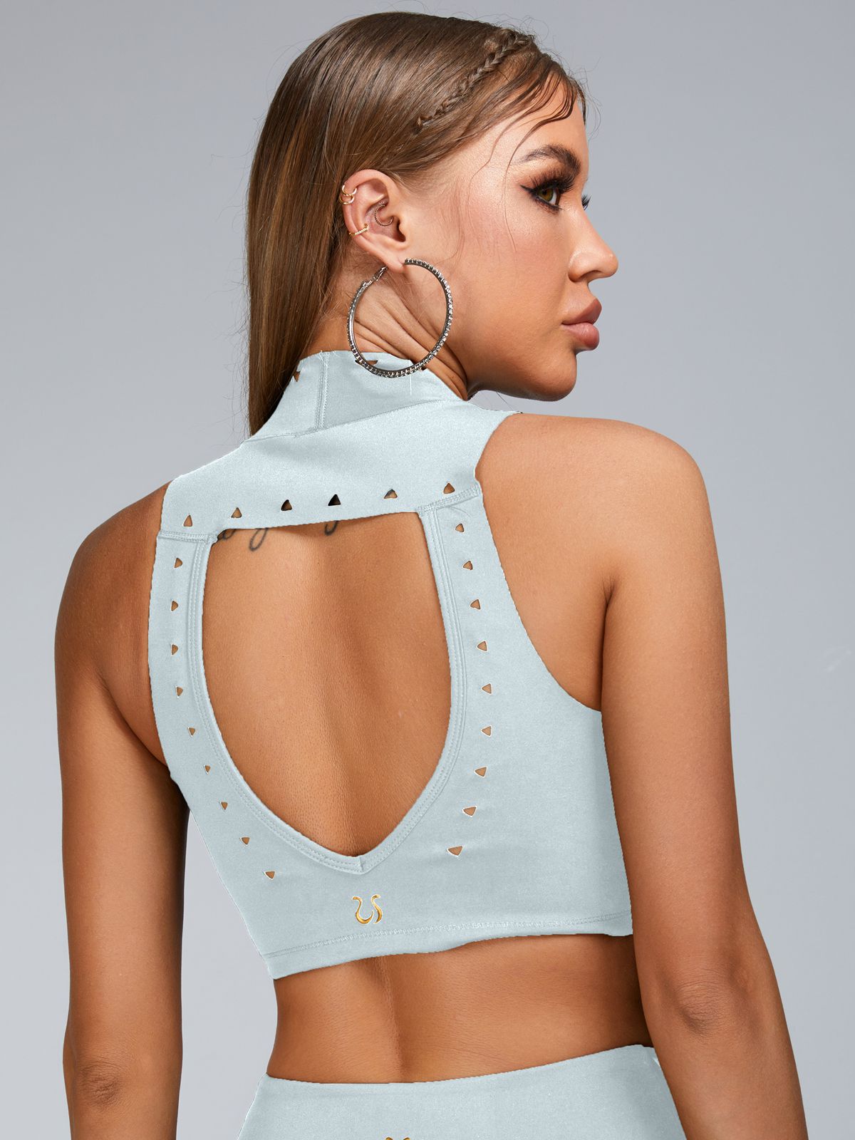 ZASUWA Women's Sexy Cutout V-Neck Backless Bodycon Skirt Suit - Perfect for Night Out, Party, and Date Night Outfits