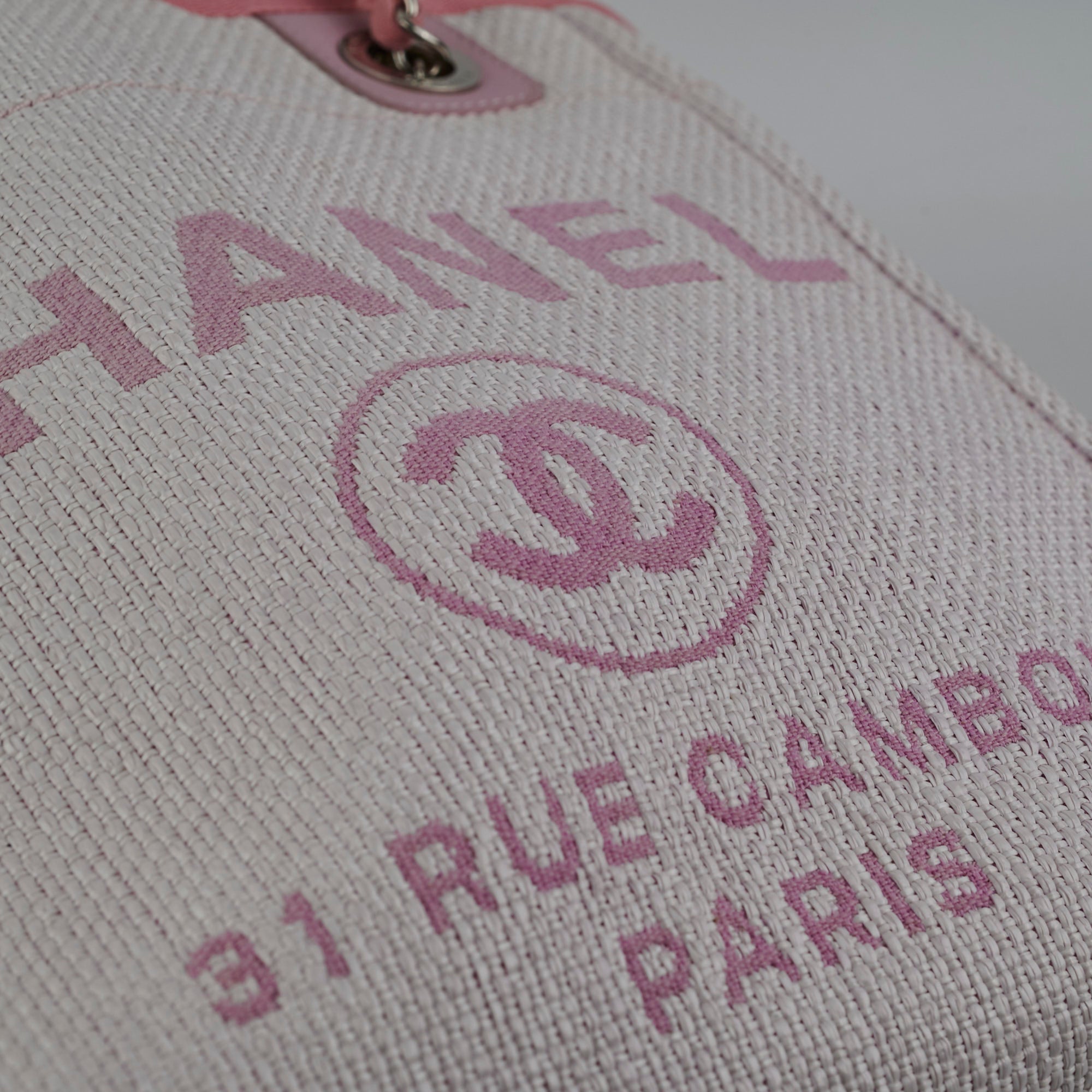 Chanel Deauville Small Tote Bag in Pink | Luxury Designer Handbag for Women | Perfect for Everyday Use, Travel & Shopping