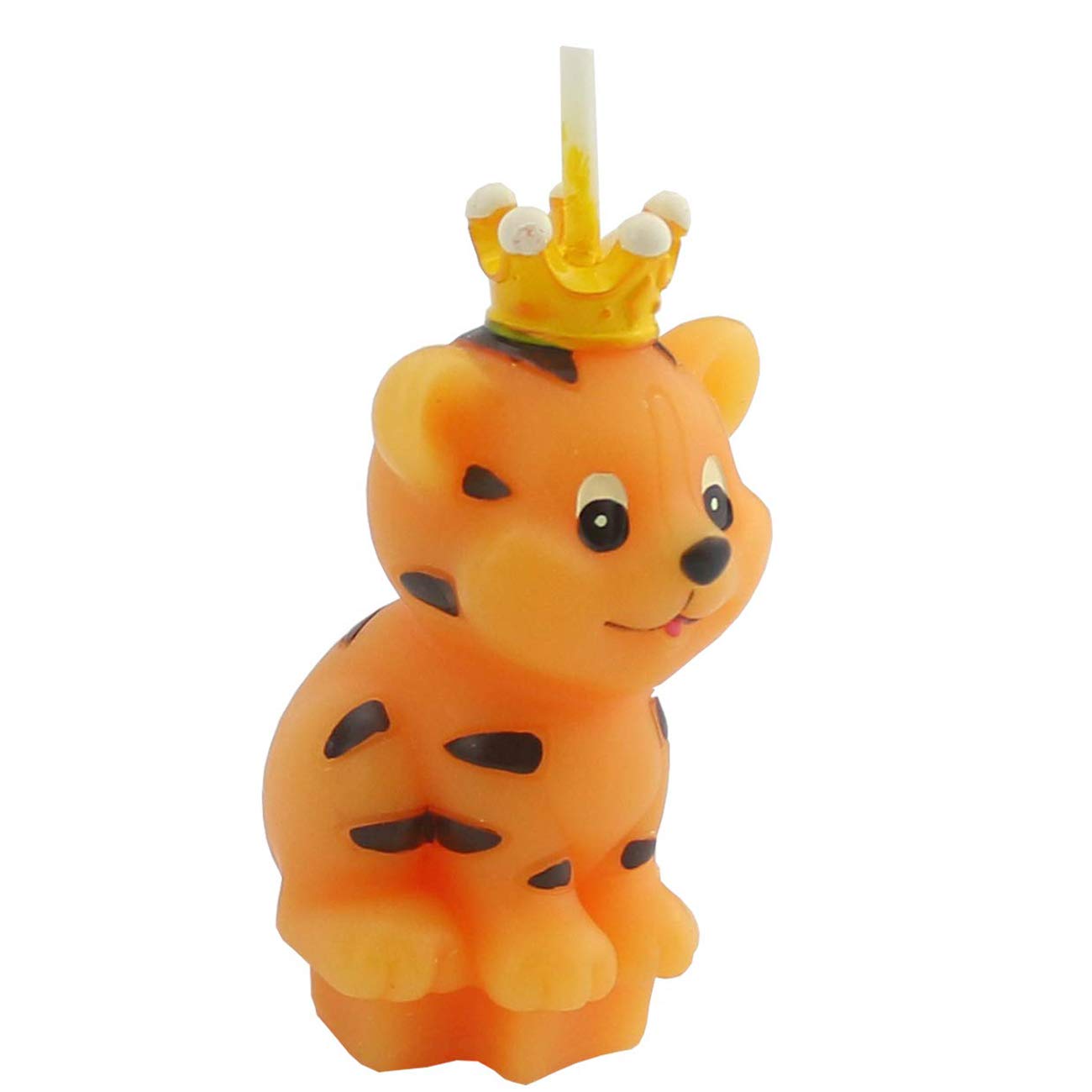 TIHOOD Cute Cartoon Tiger Birthday Candle - Smokeless Cake Candles for DIY Home Baking, Perfect Cake Topper Decoration for Kids Birthday Parties, Children's Day Celebrations & Family Gatherings