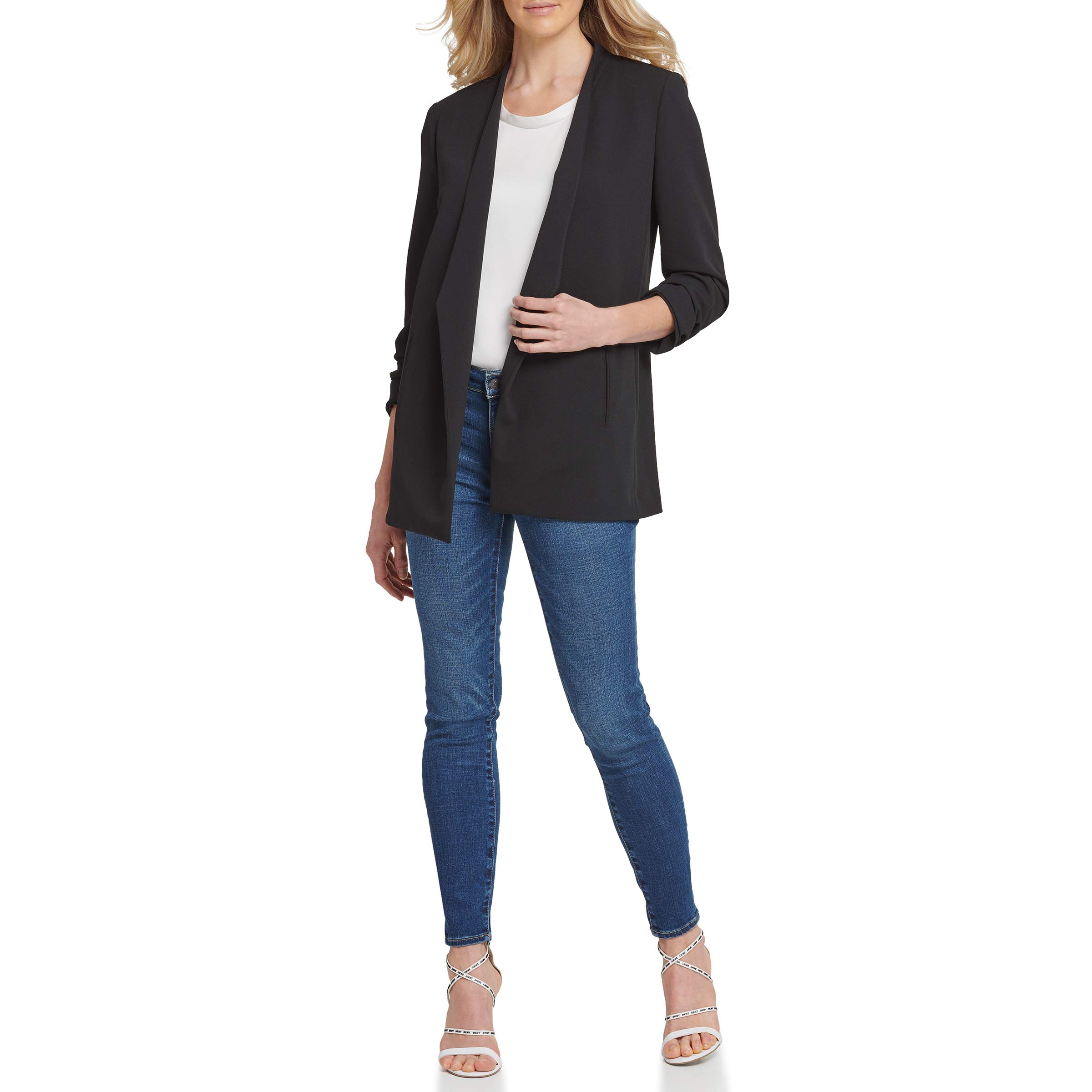 DKNY SPORTSWEAR Women's Long Sleeve Jacket - Lightweight Casual Outerwear for Running, Hiking & Everyday Wear