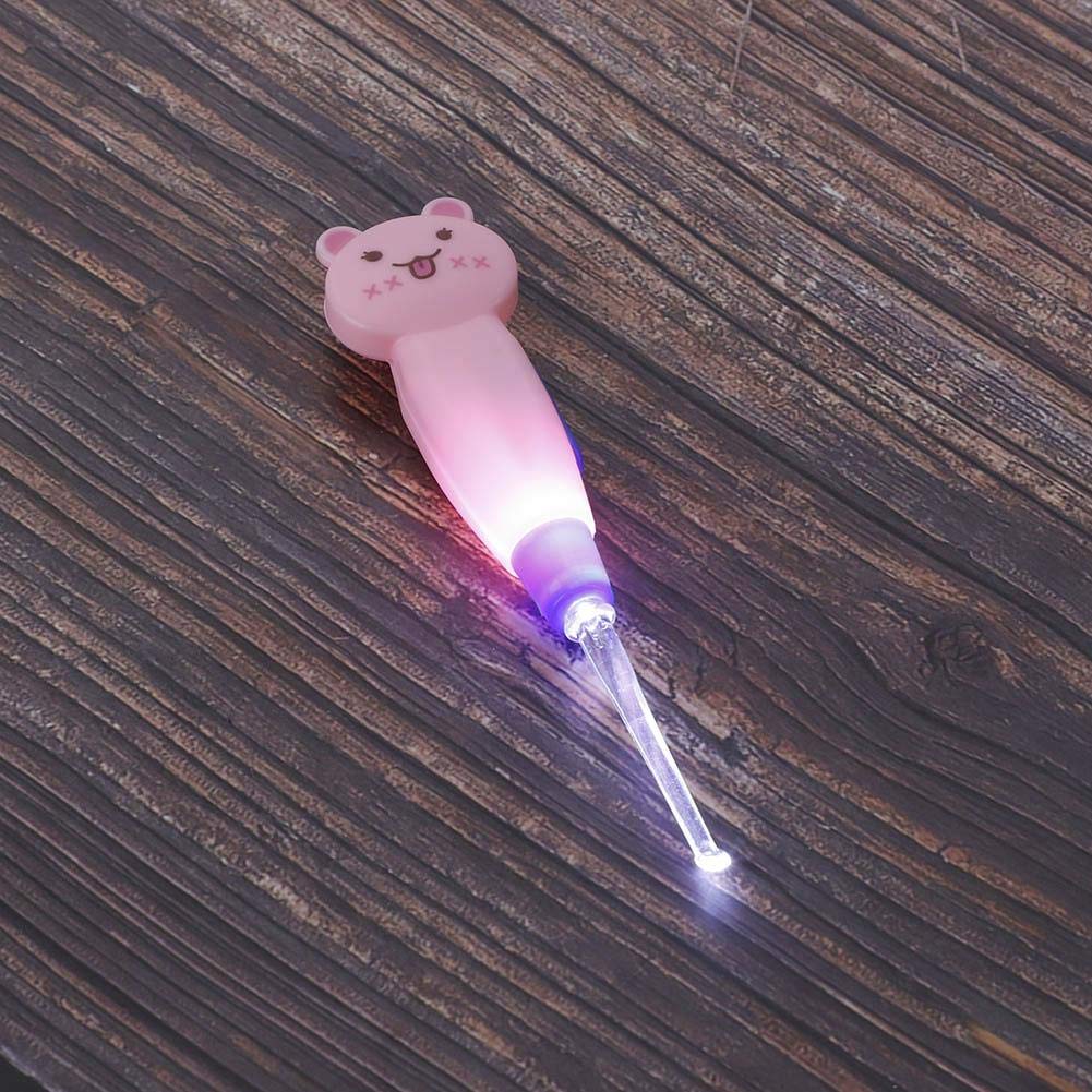 LED Ear Wax Removal Kit - Safe Ear Cleaner Tool with Scoop & Tweezers for Kids & Adults | Gentle Earwax Removal for Home Use & Pet Care (Cats)