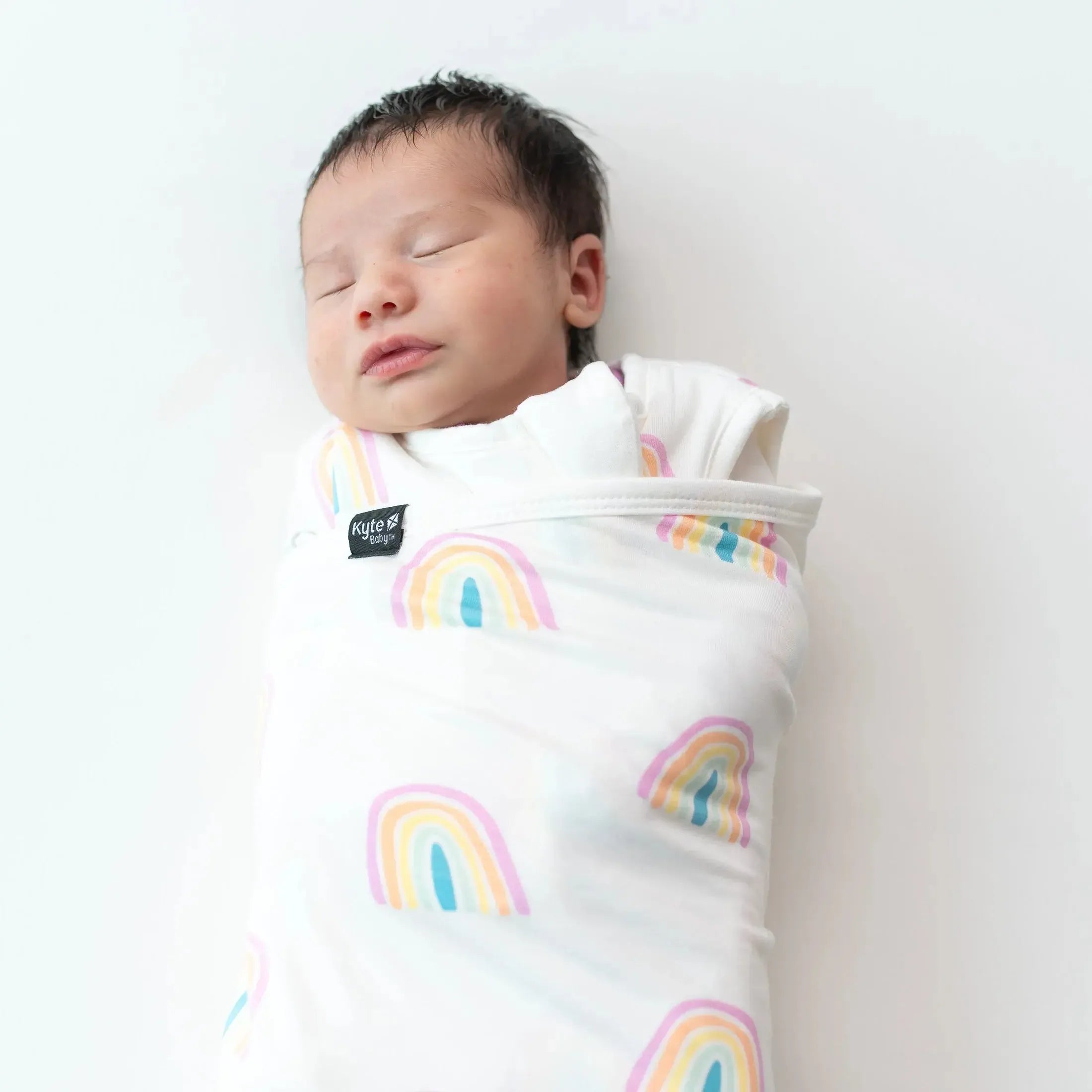 Kyte Baby Sleep Sack Swaddle Blanket - 1.0 TOG Poi Rainbow Print - Soft Baby Wearable Blanket for Newborn to Toddler - Perfect for Nursery, Daycare & Travel