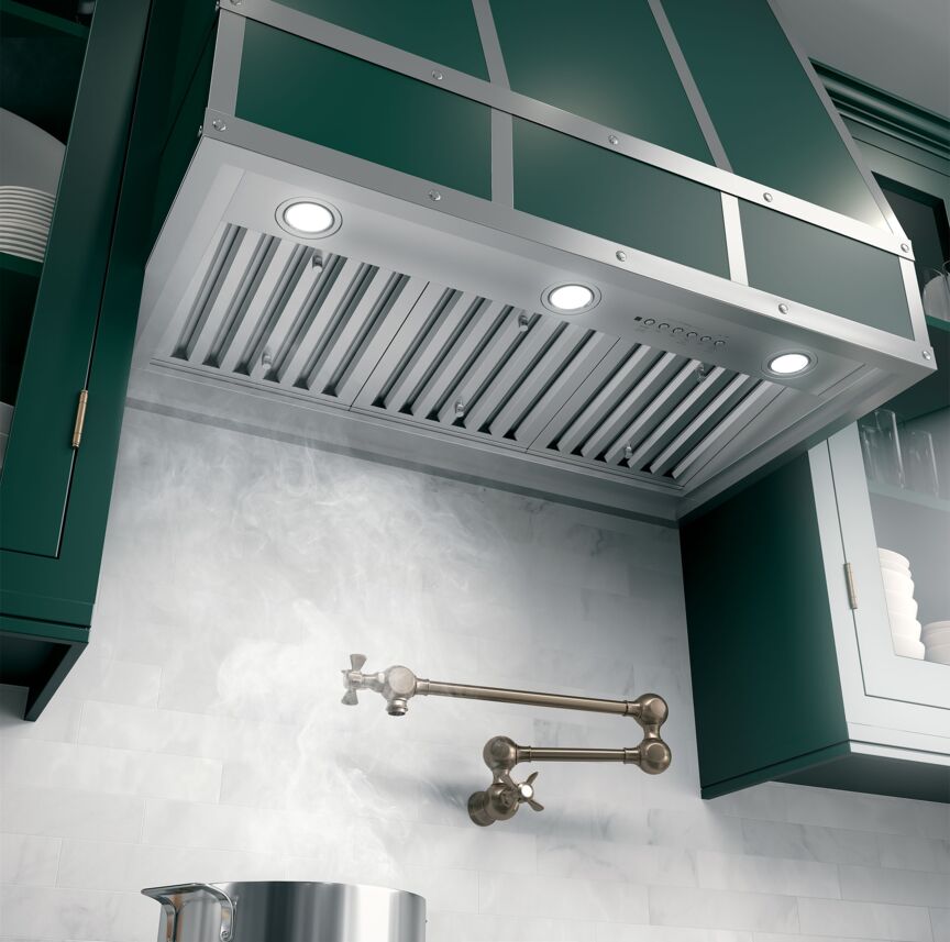 Café™ 36-Inch Stainless Steel Range Hood with 610 CFM & Smart Design - UVC9360SLSS | Modern Kitchen Ventilation for Smoke & Odor Removal