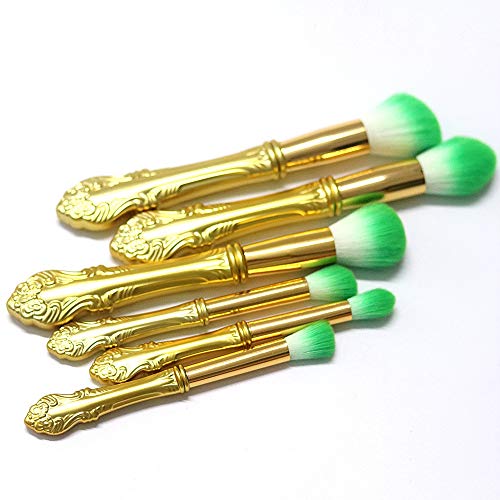 6Pcs Professional Makeup Brush Set - Foundation, Eyebrow, Eyeshadow & Blush Brushes for Flawless Makeup Application | Perfect for Daily Use, Bridal Makeup & Professional Makeup Artists