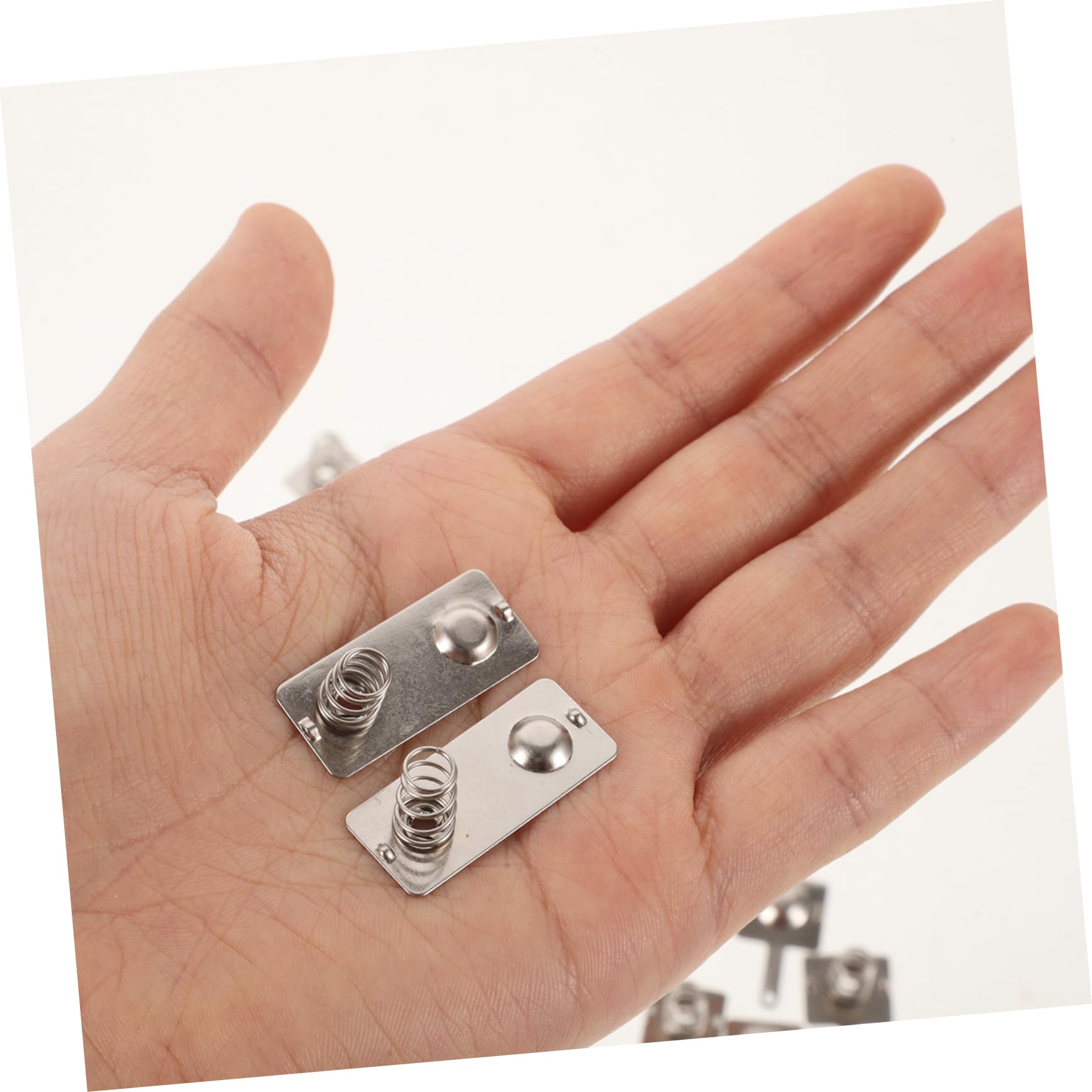 Gatuida 4 Sets Battery Spring - Durable Metal Battery Plate Contacts for AA AAA C D 9V Batteries - Perfect for Flashlights, Toys, Remote Controls & Electronic Devices