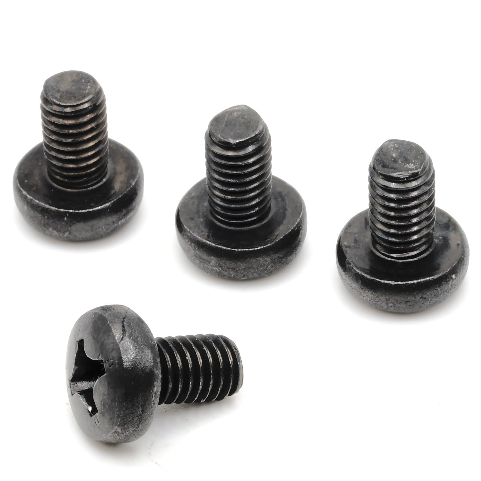 Stainless Steel Black Oxide Rear License Plate Screws for Audi A4 Quattro - Pack of 4 - Durable Rust-Resistant Replacement Hardware - Perfect for Car Registration Plate Installation & Vehicle Maintenance