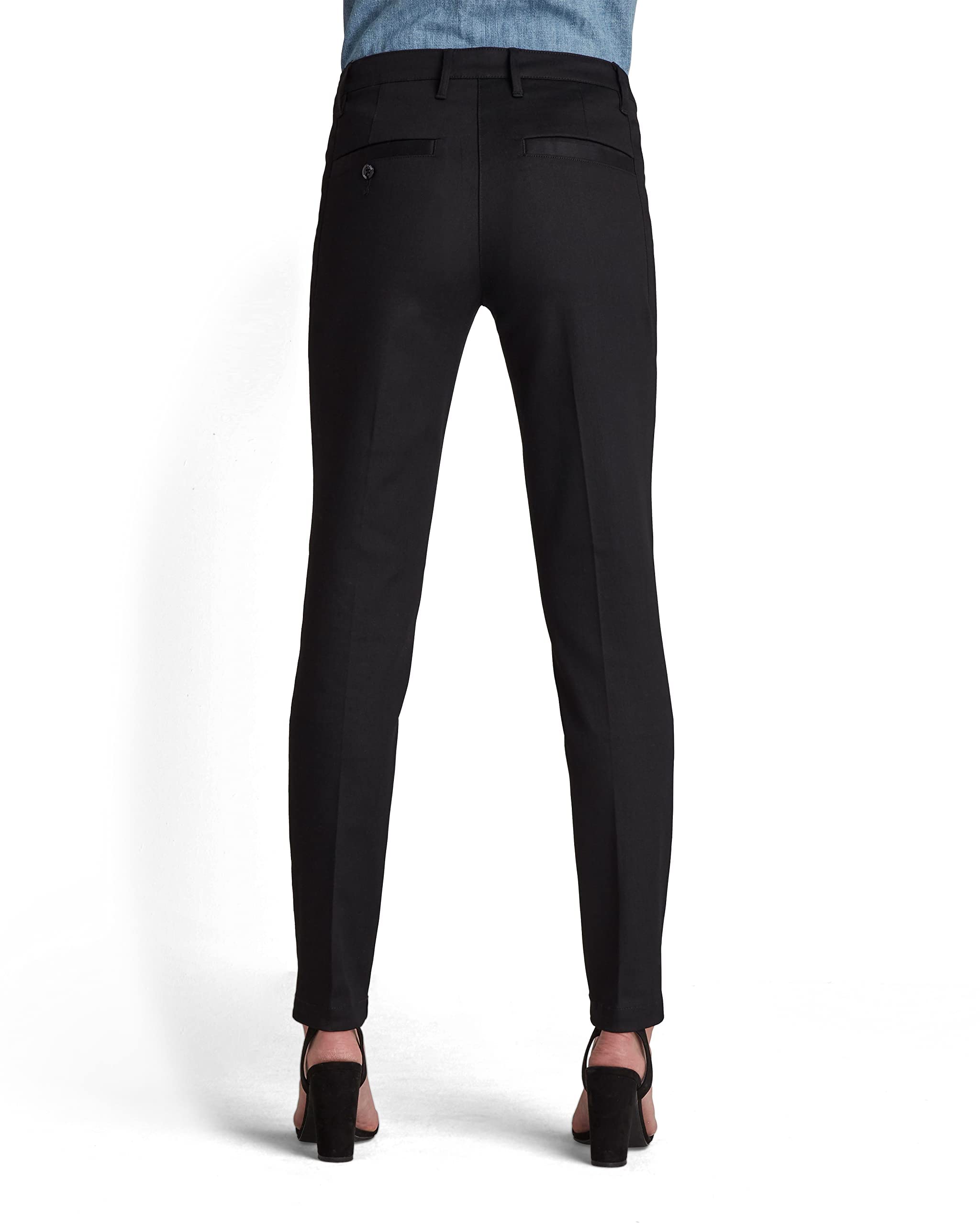G-STAR Raw Women's Bronson Mid Rise Skinny Fit Chino Pants - King Stretch Denim for Everyday Comfort | Perfect for Work, Casual Outfits & Street Style Fashion