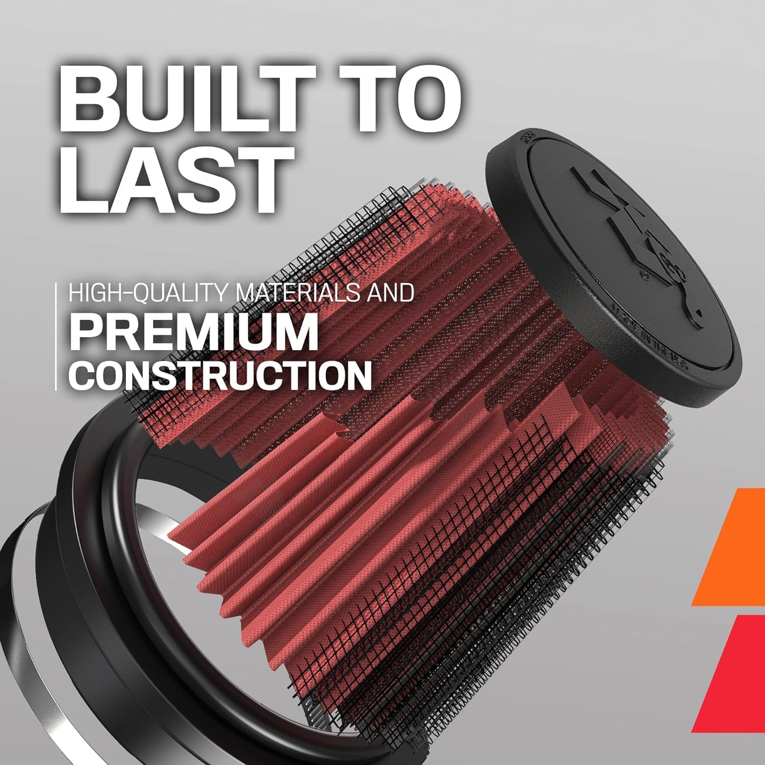 K&N RC-4580 High Performance Washable Air Filter - 4