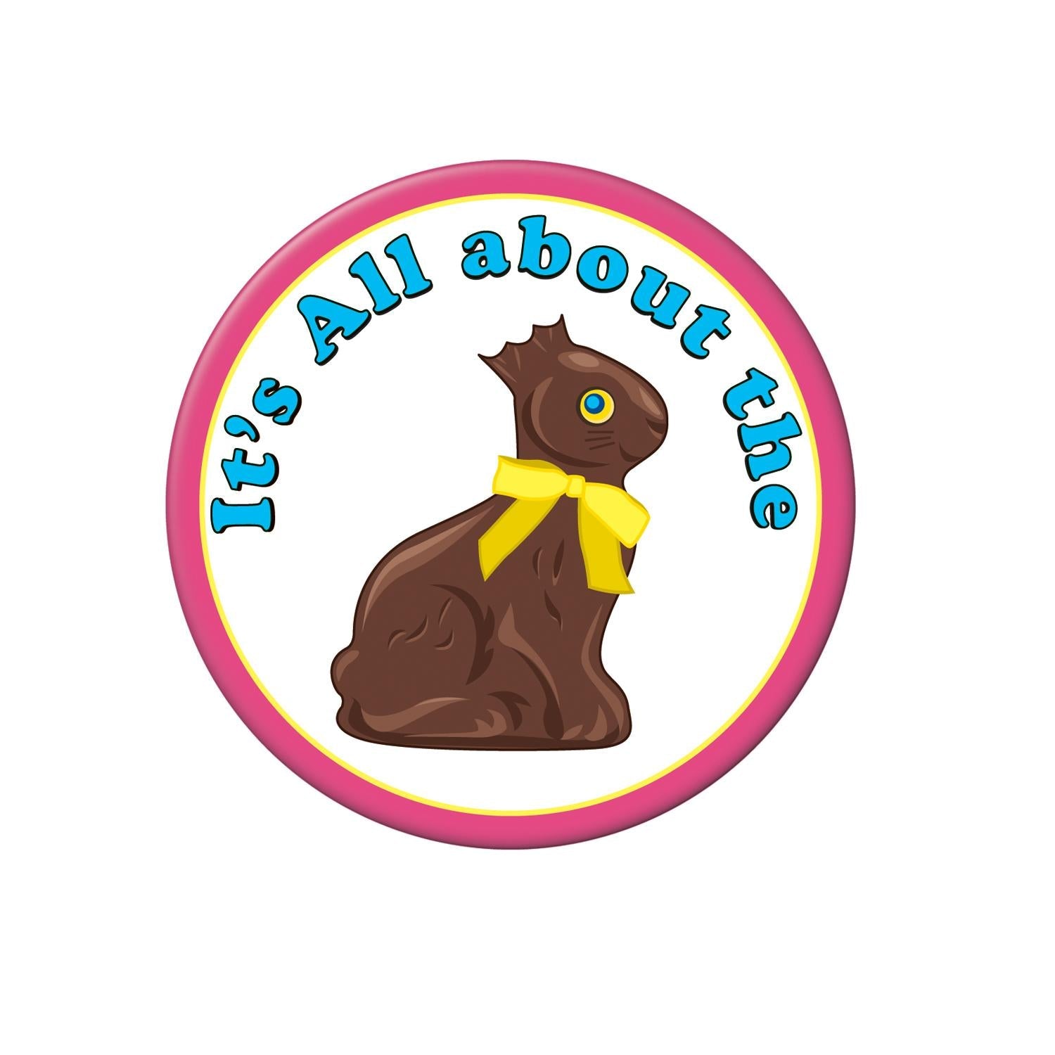 12 Pack Beistle Easter Chocolate Bunny Buttons - Fun Easter Party Favors & Decorations for Kids, DIY Crafts, Scrapbooking, and Holiday Celebrations