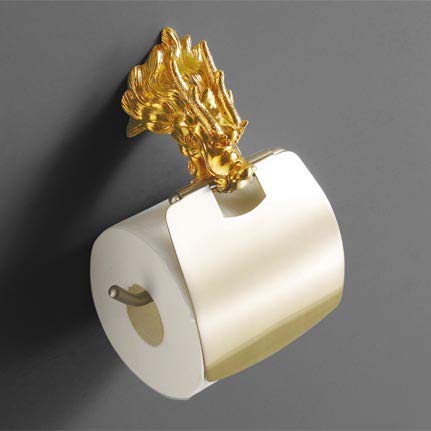 Luxury Gold Dragon Design Wall Mount Bathroom Towel Holder & Tissue Box Set - Elegant Hand Towel Ring, Bath Towel Hanger, Toilet Paper Holder - Perfect for Modern Bathroom Decor & Spa-Style Luxury