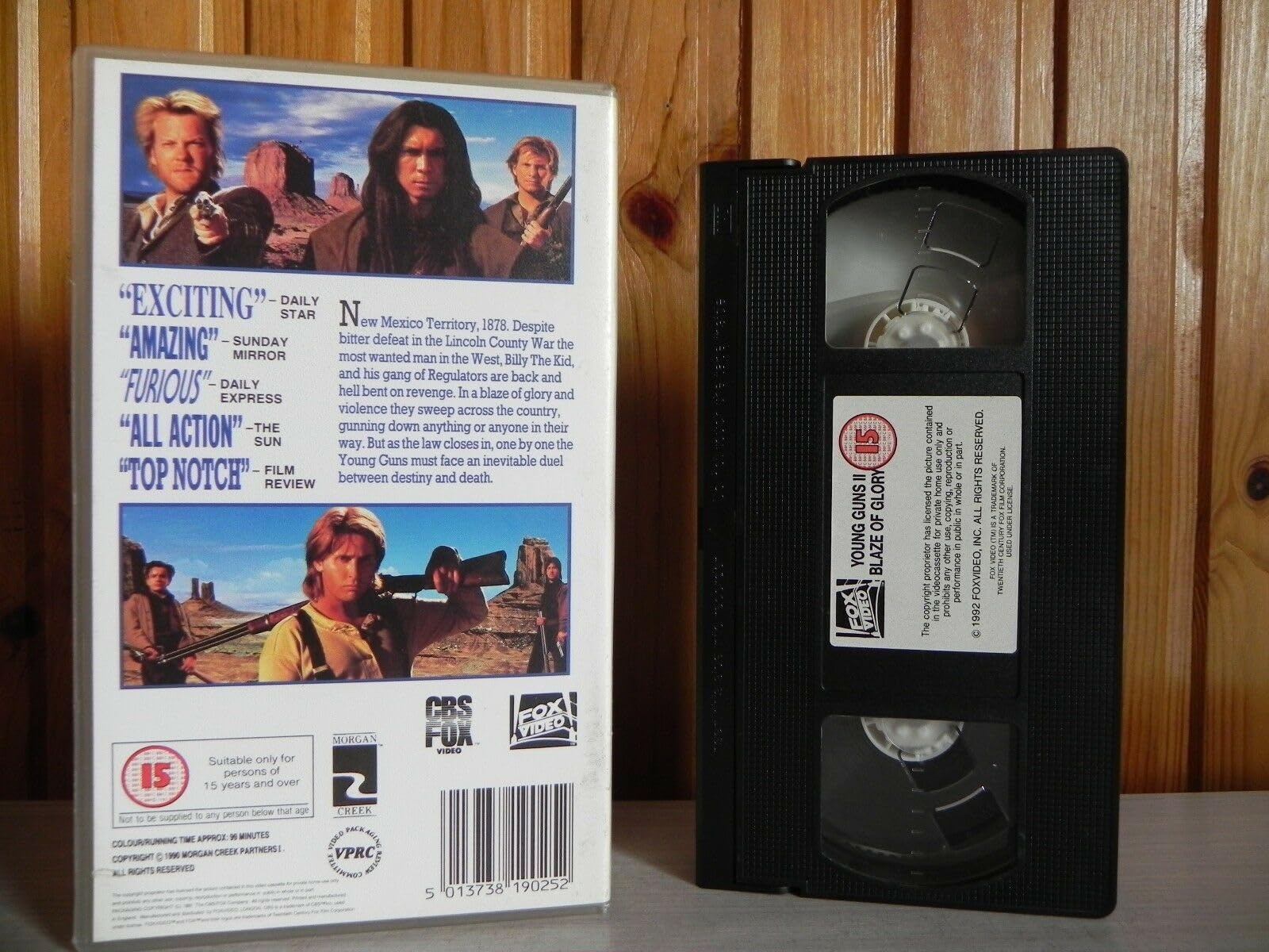 Young Guns II VHS - Classic Western Movie on VHS Tape - Perfect for Collectors & 90s Nostalgia Fans