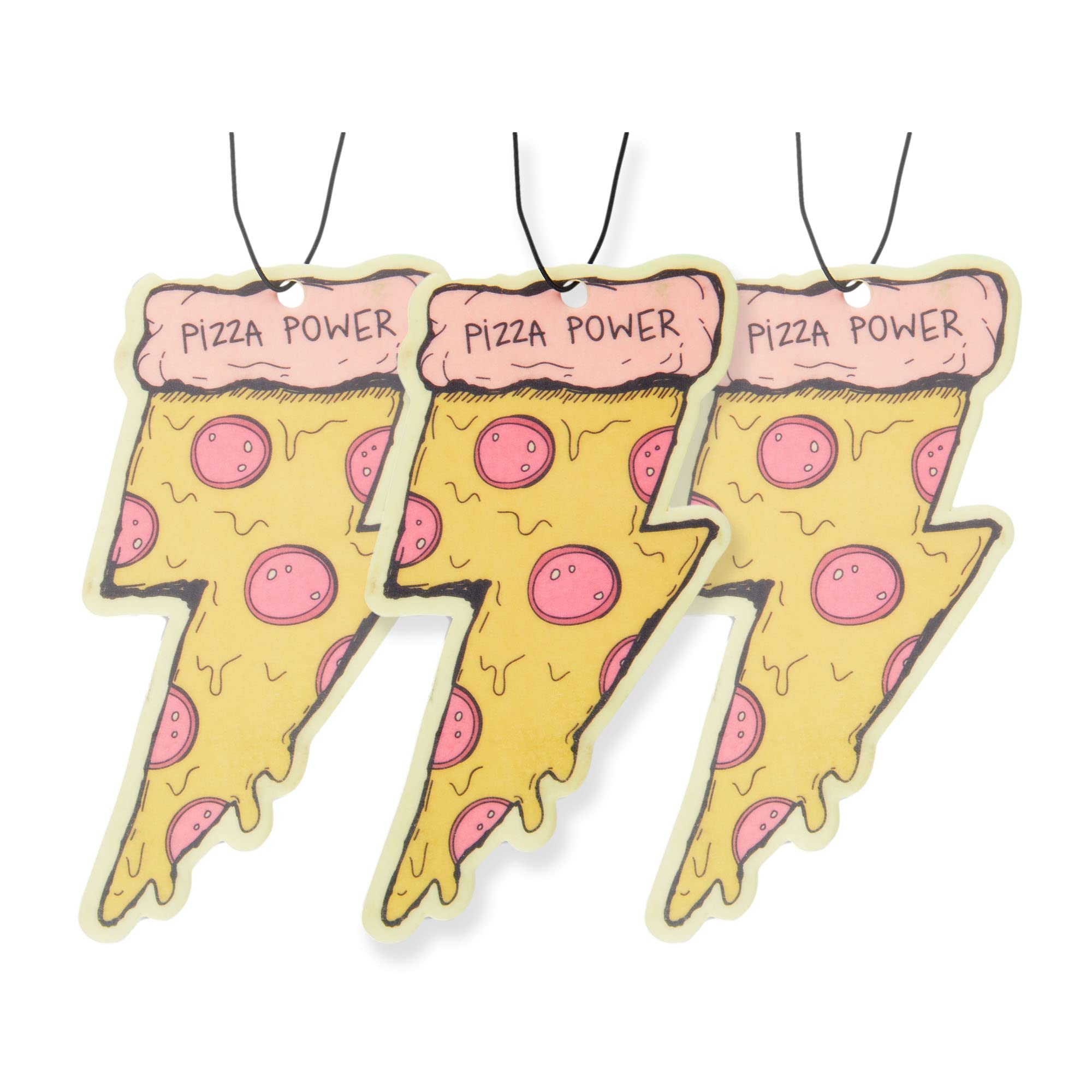 Fresh Fresheners Essential Oil Scented Pizza Car Air Freshener - 3 Pack | Long-Lasting Aroma for Cars, Trucks & Home | Perfect for Road Trips & Office Spaces