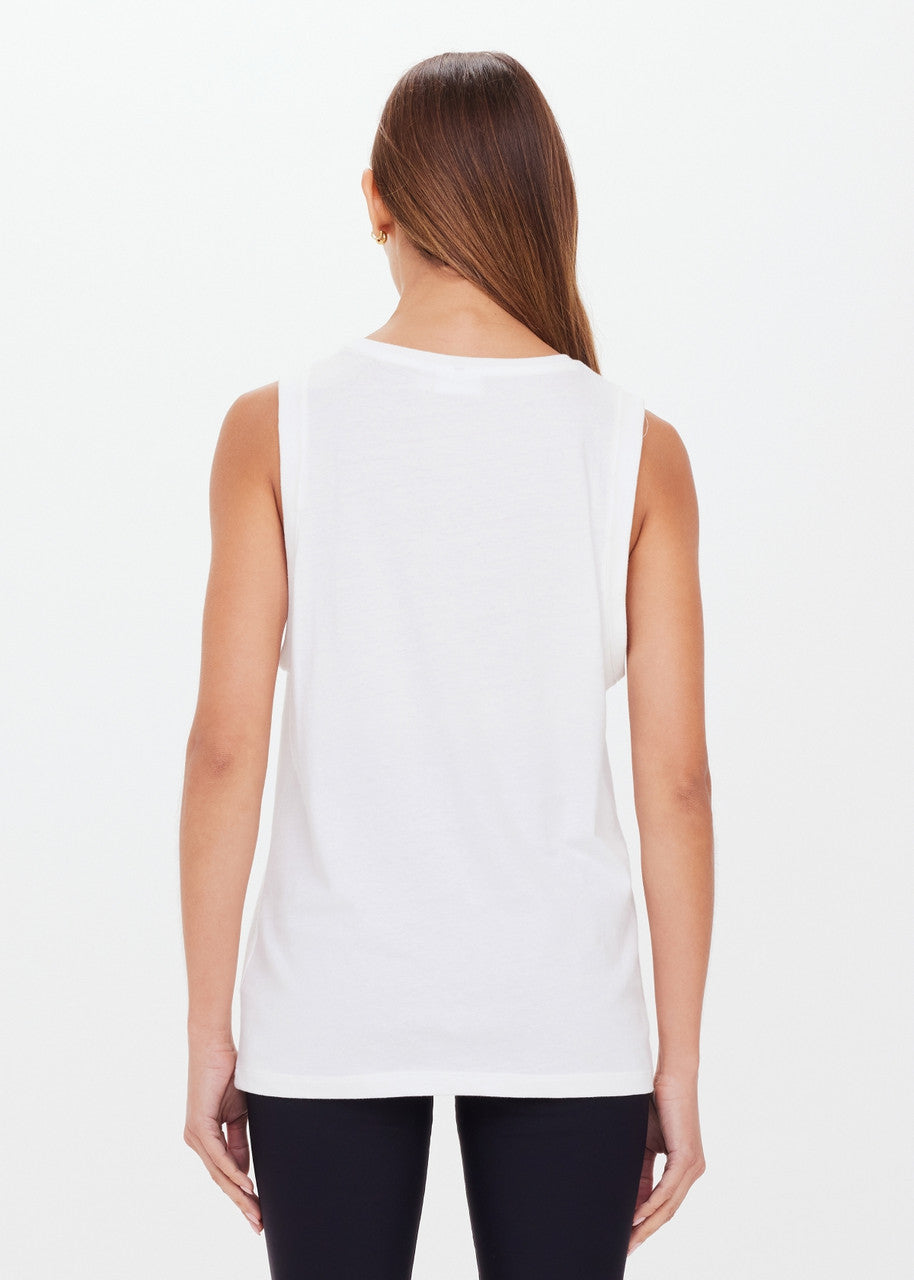 Jeet Tank White - Premium Quality Men's T-Shirt | Soft Cotton Casual Wear for Gym, Workout & Everyday Use